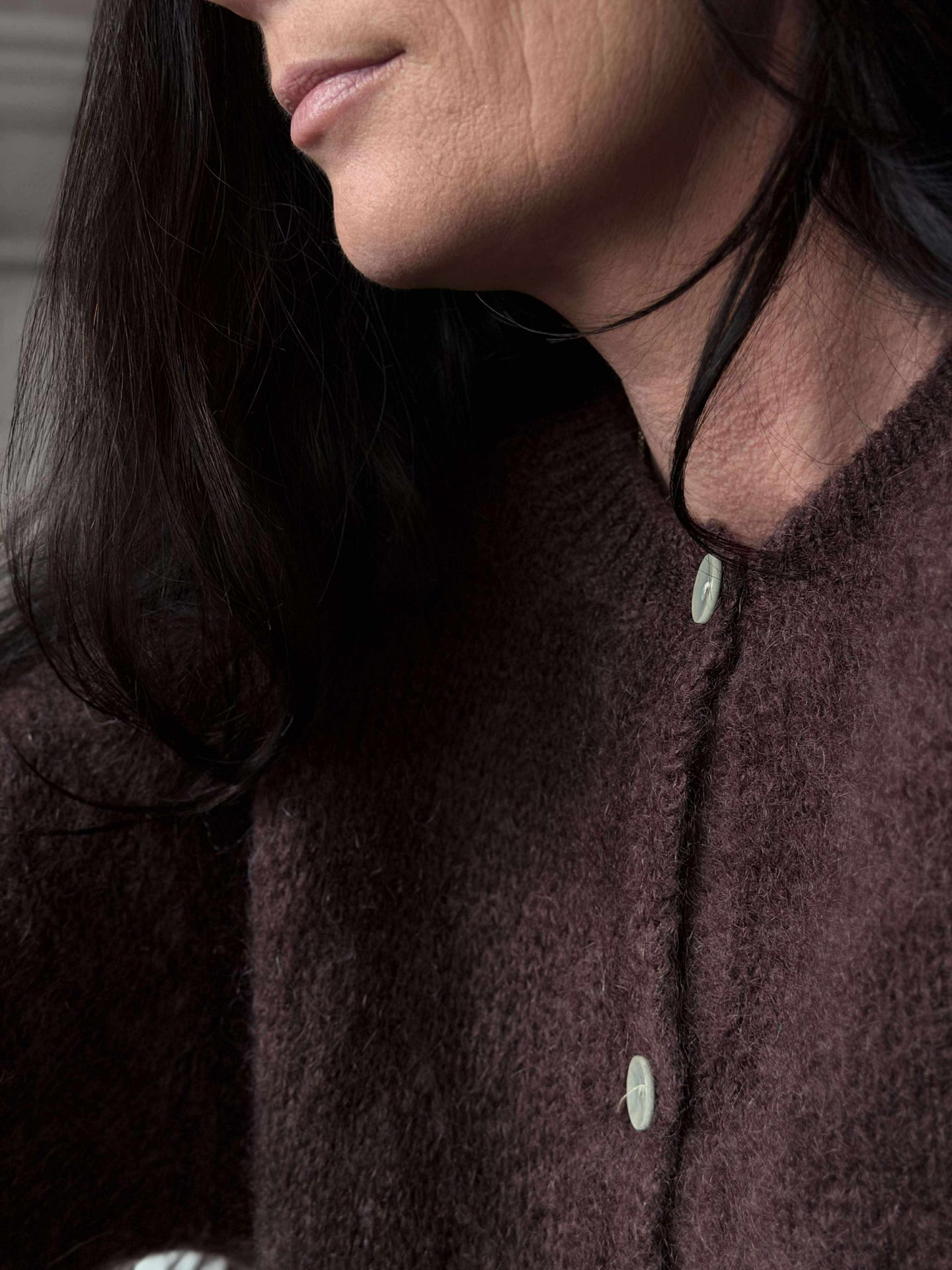 Cardigan Mohair - Chocolate