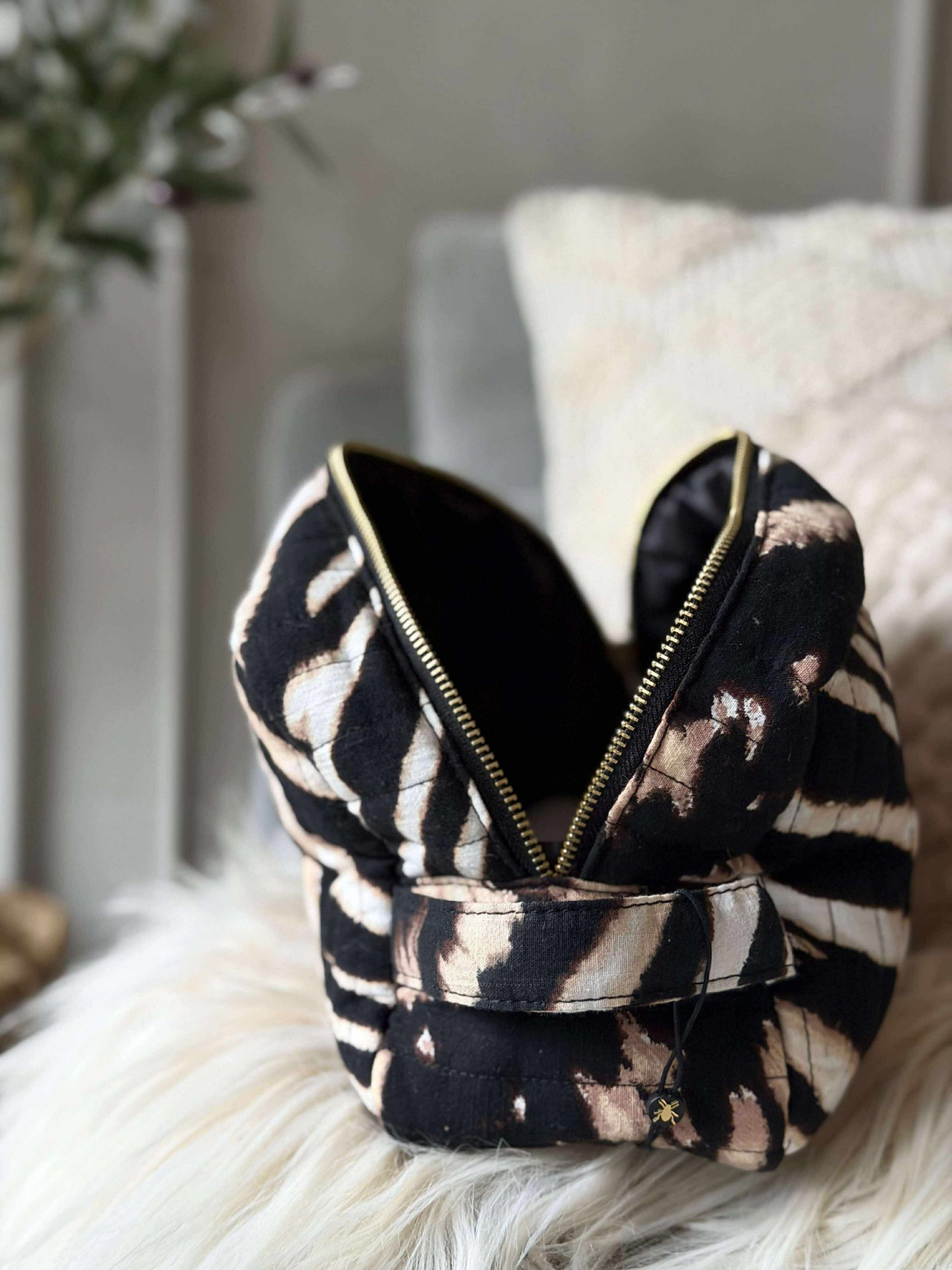 Kosmetiktasche Zebra Large