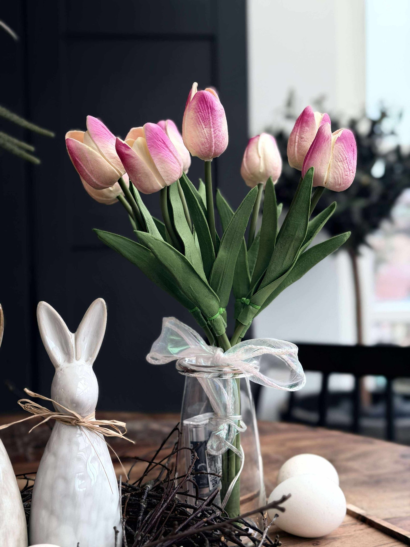 Tulpen mit Licht - Hellrosa