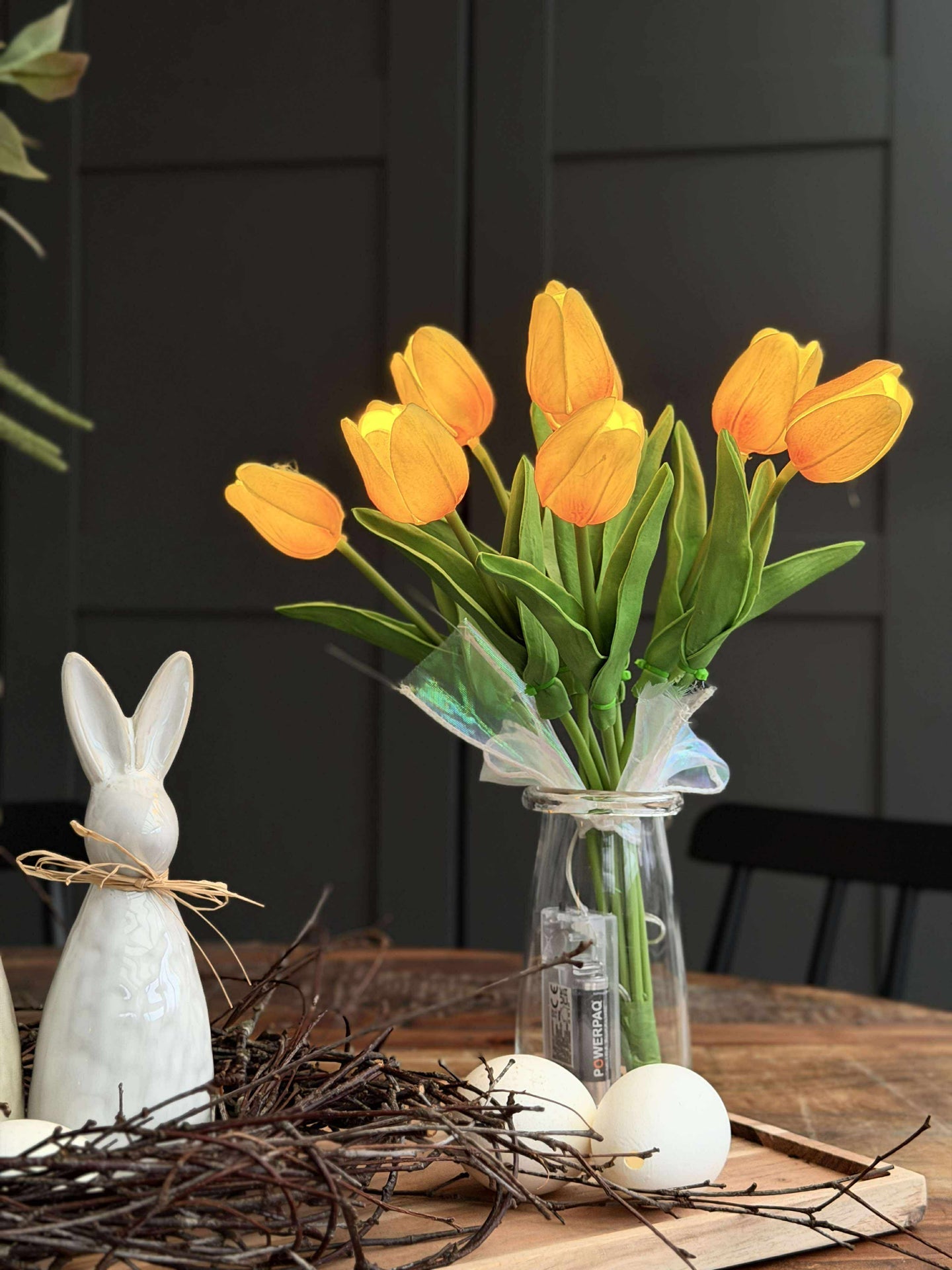Tulpen mit Licht - Gelb