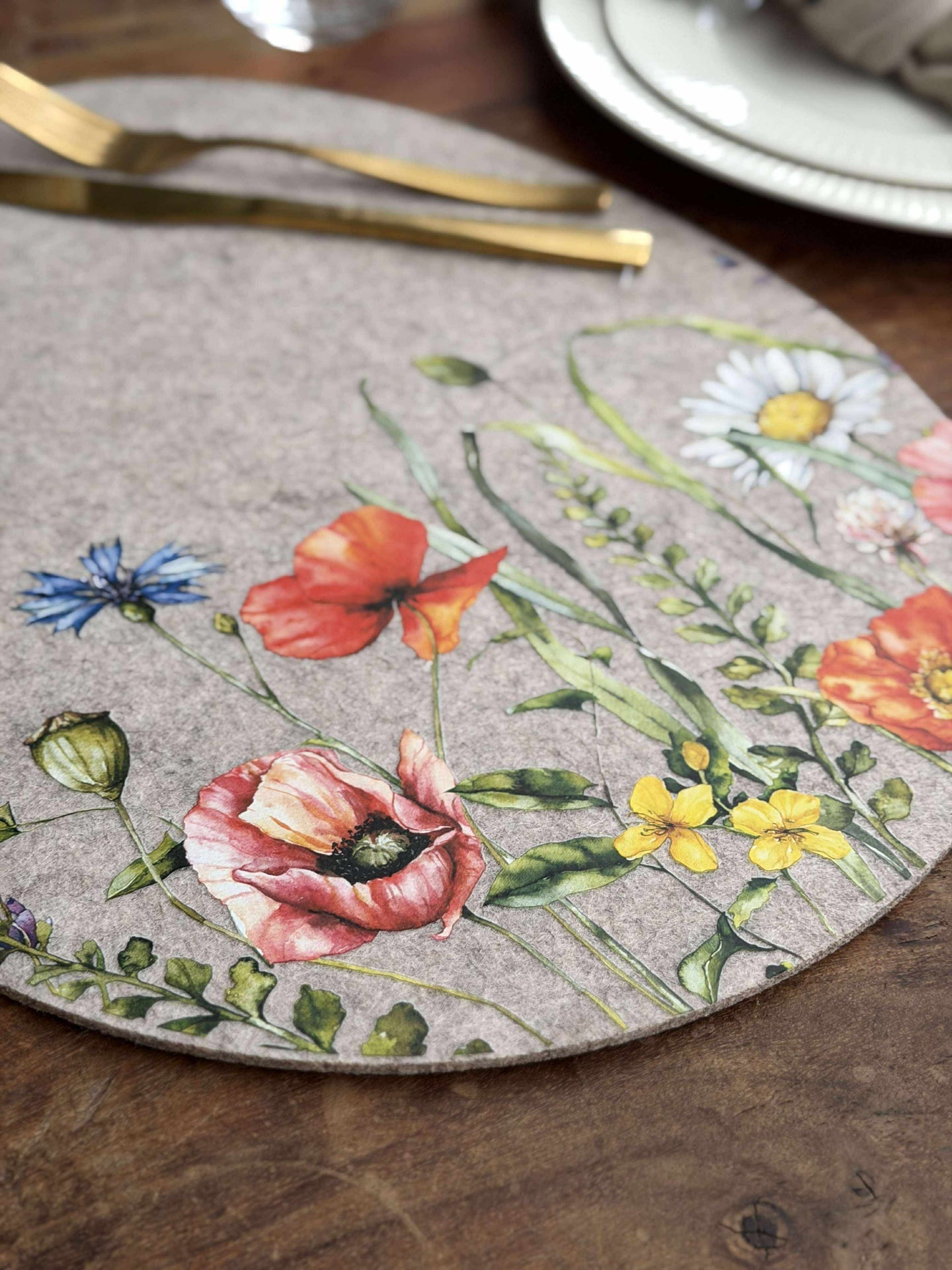 Tischset Ostern - Beige oval