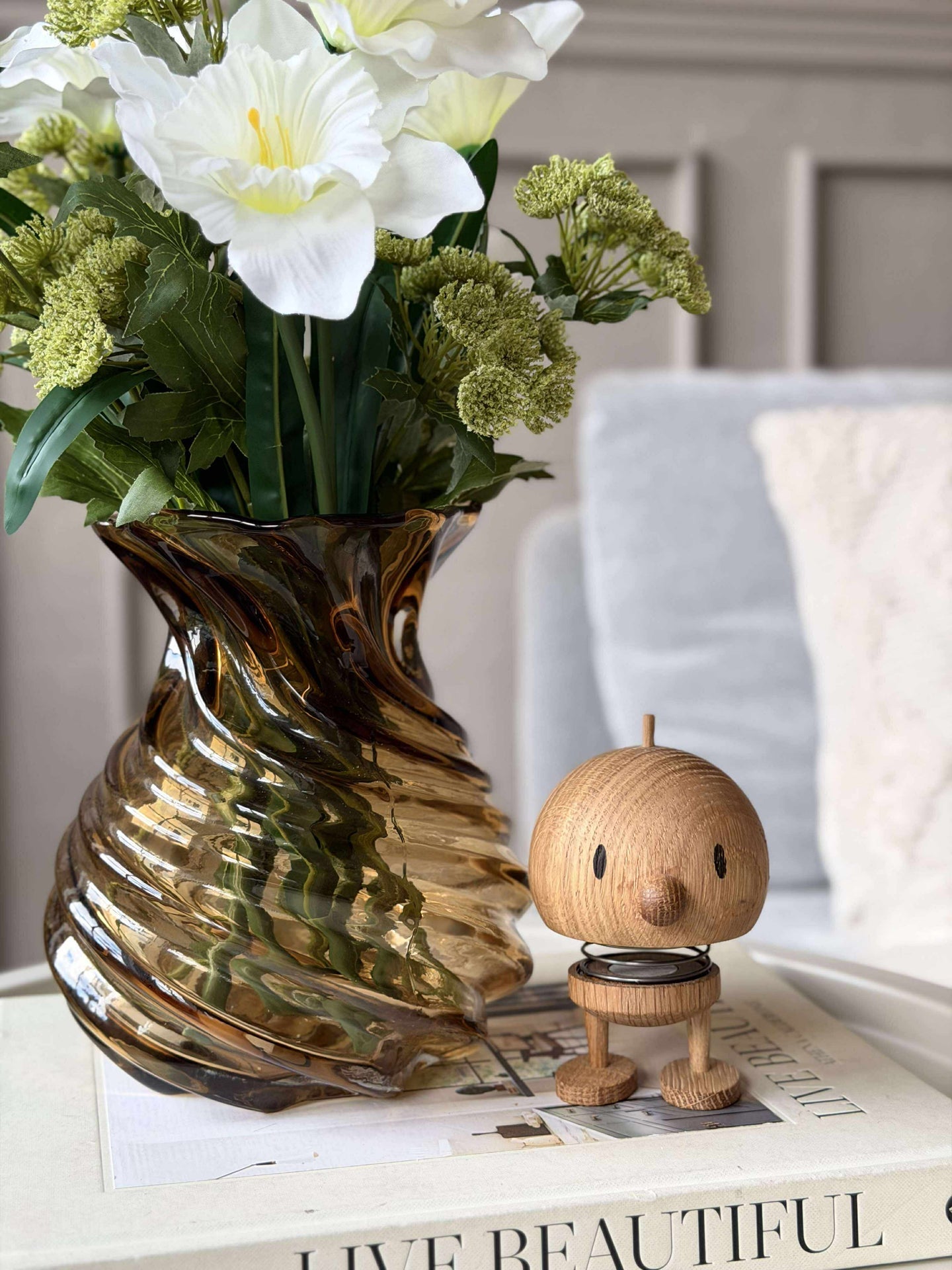Vase - mundgeblasenes Glas