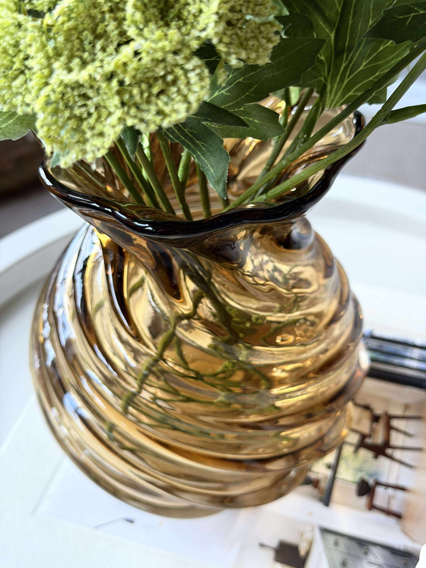Vase - mundgeblasenes Glas