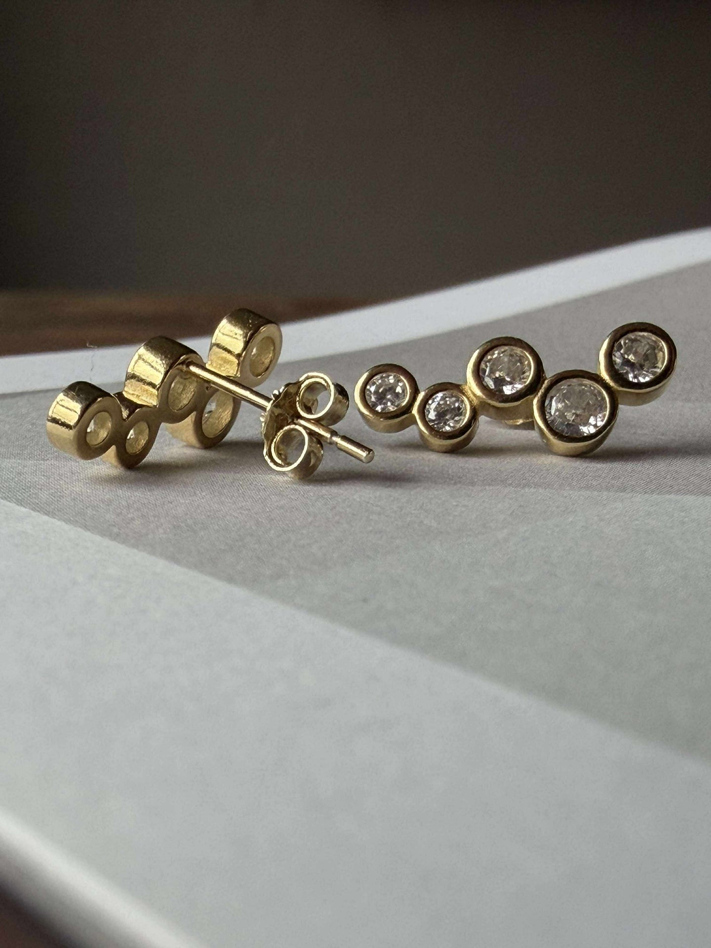 Ohrstecker Amina - vergoldetes Sterling-Silber