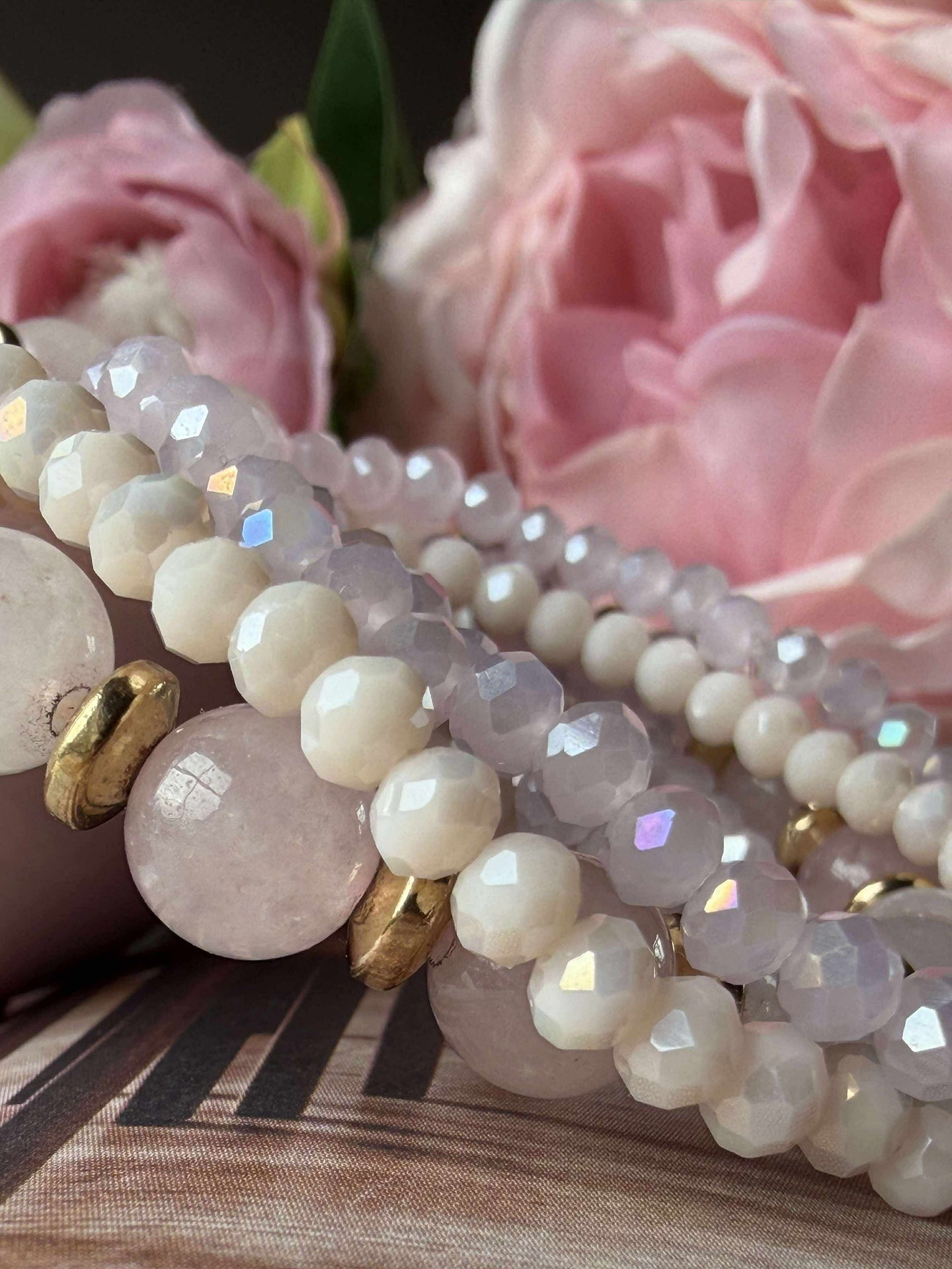 Armband MICHELLE Soft Rose / Mix - 5 Stk