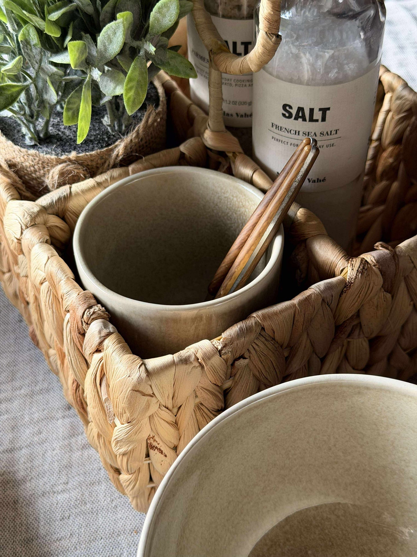 Schale Lydia Keramik - Set mit 4 Stück Beige