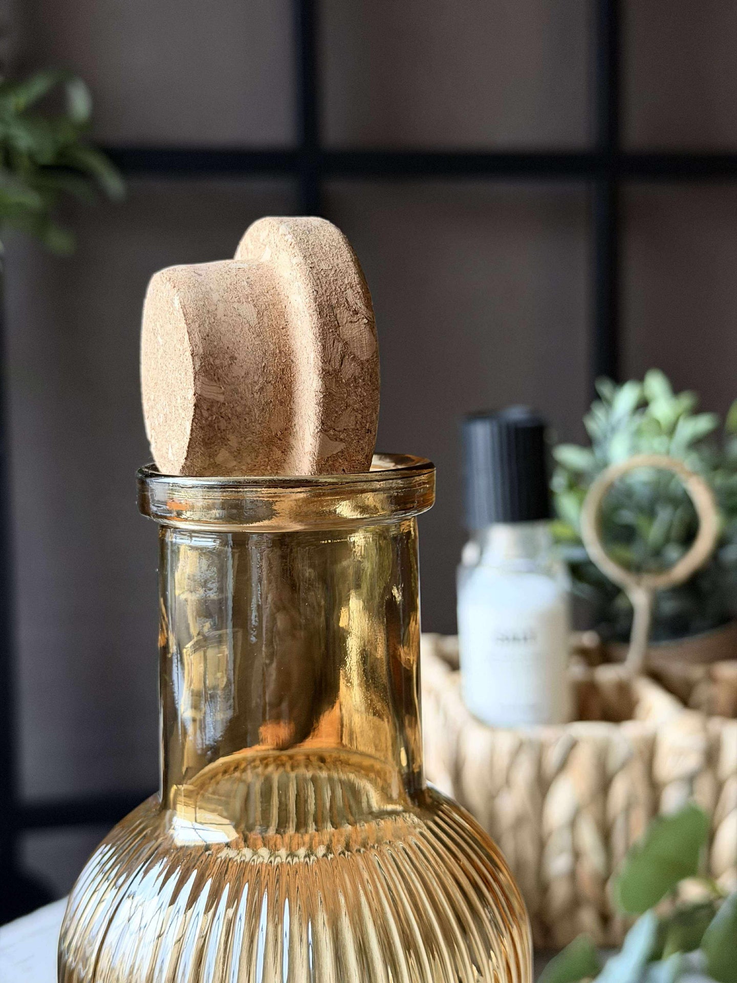 Wasserflasche mit Korkverschluss – Golden 1 l