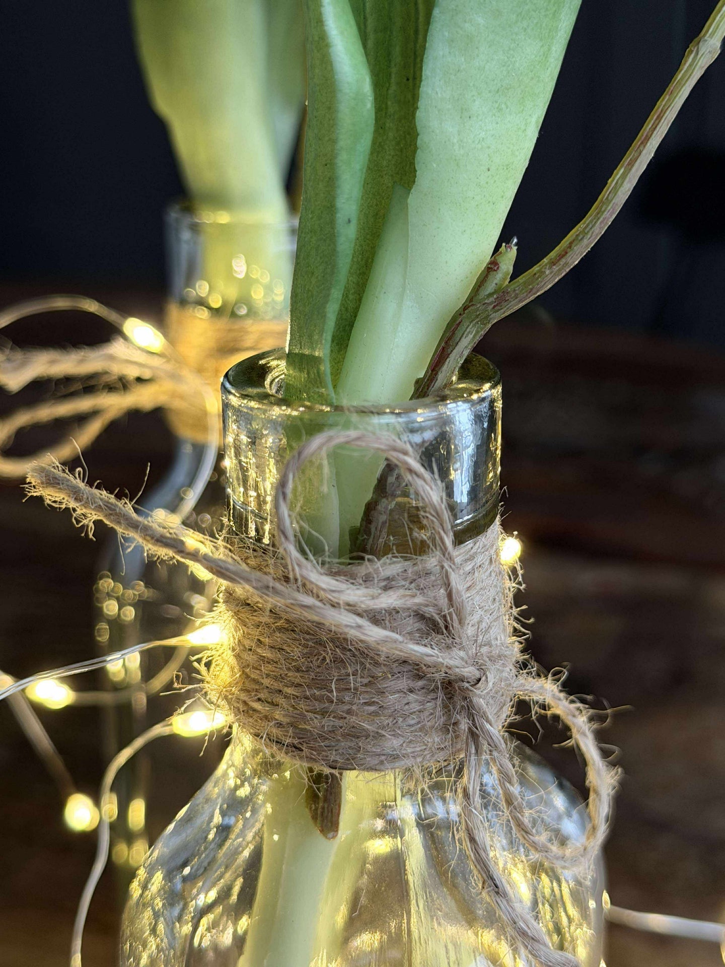 Flasche med Schnur 16cm
