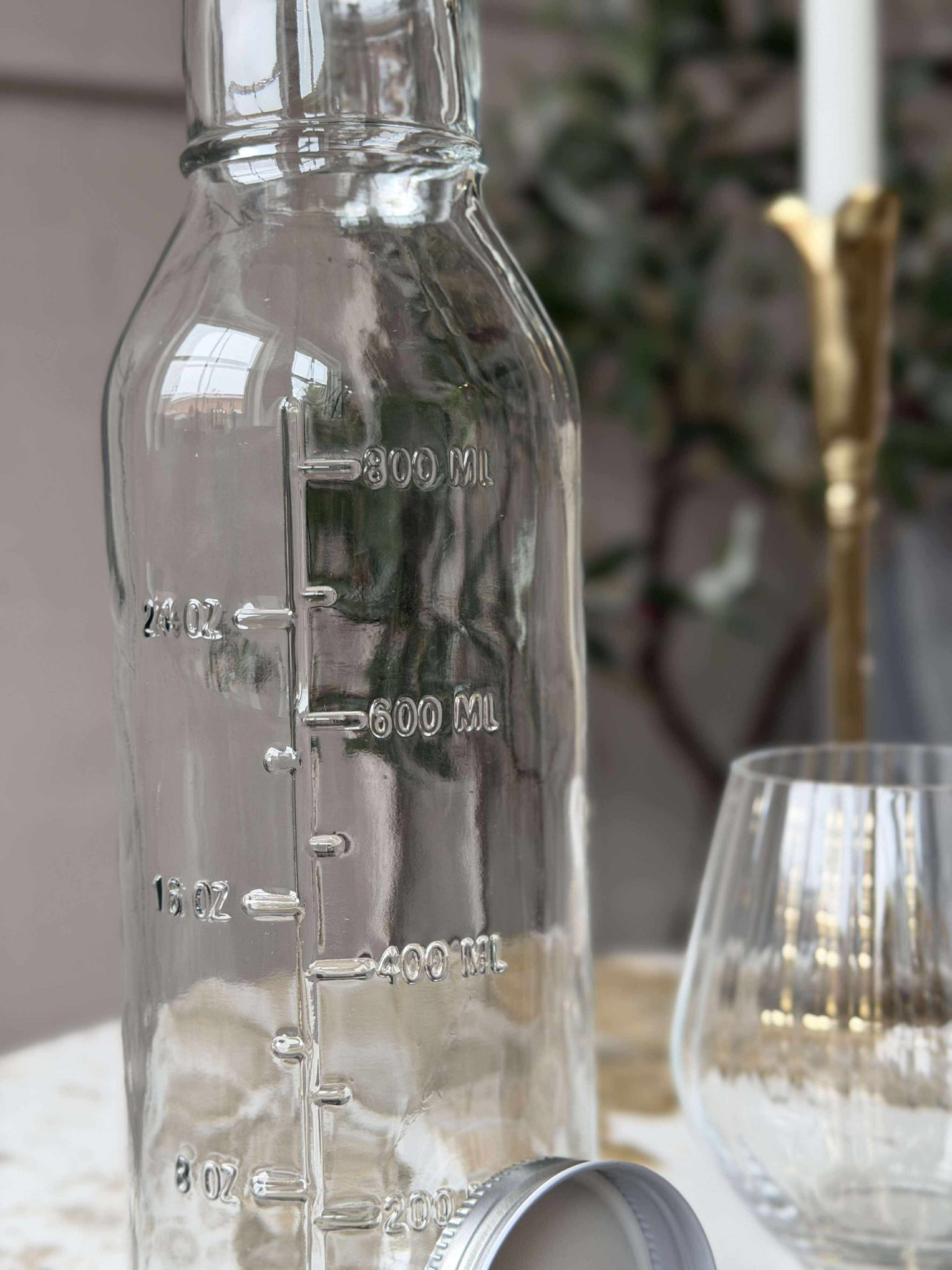 Glasflasche mit Messskala - 1000 ml