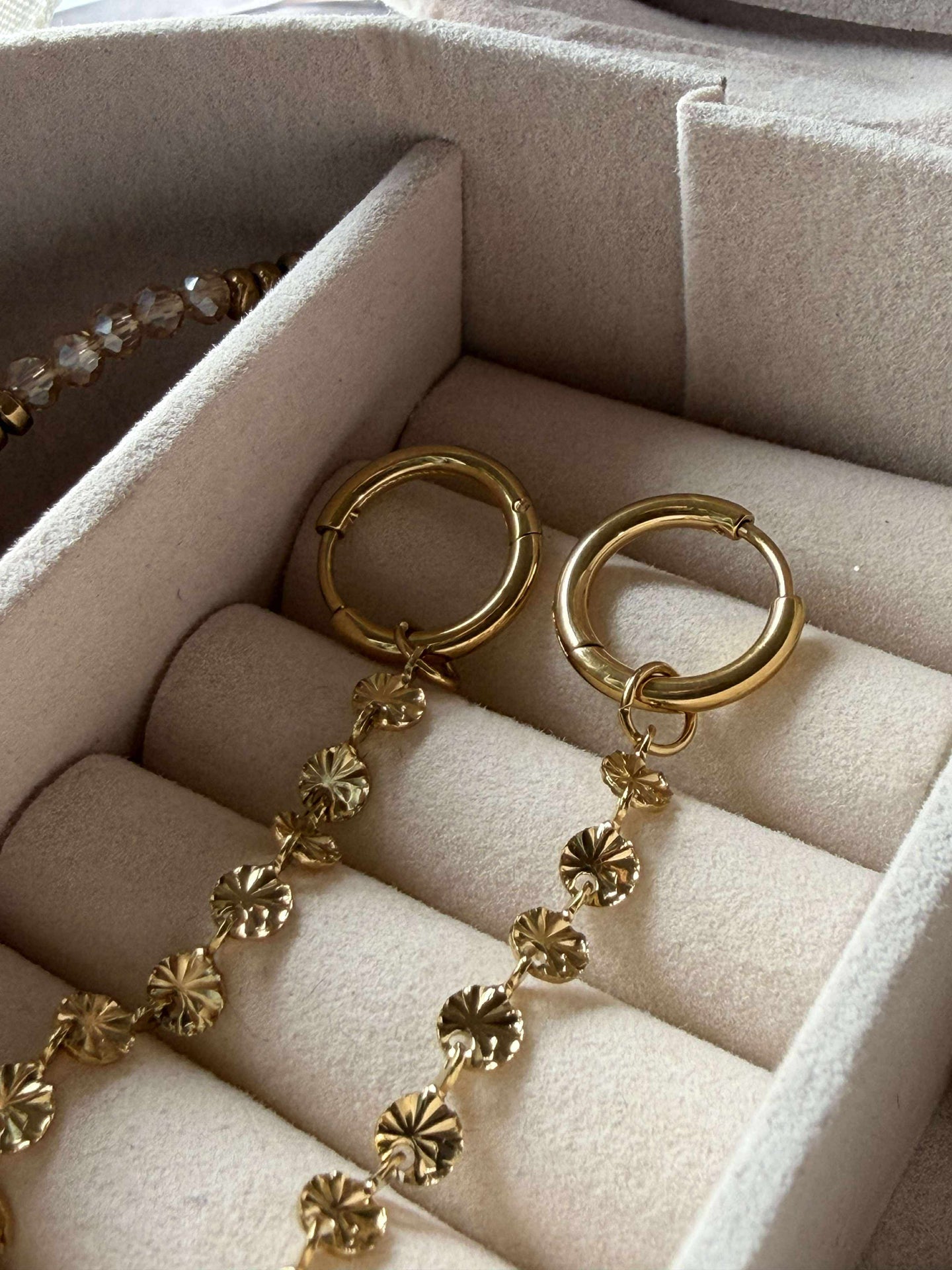 Ohrringe Liva - vergoldet - Set mit 2 Paaren