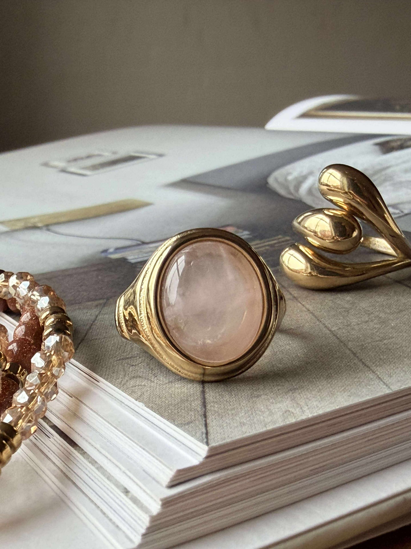 Ring Rosenquarz