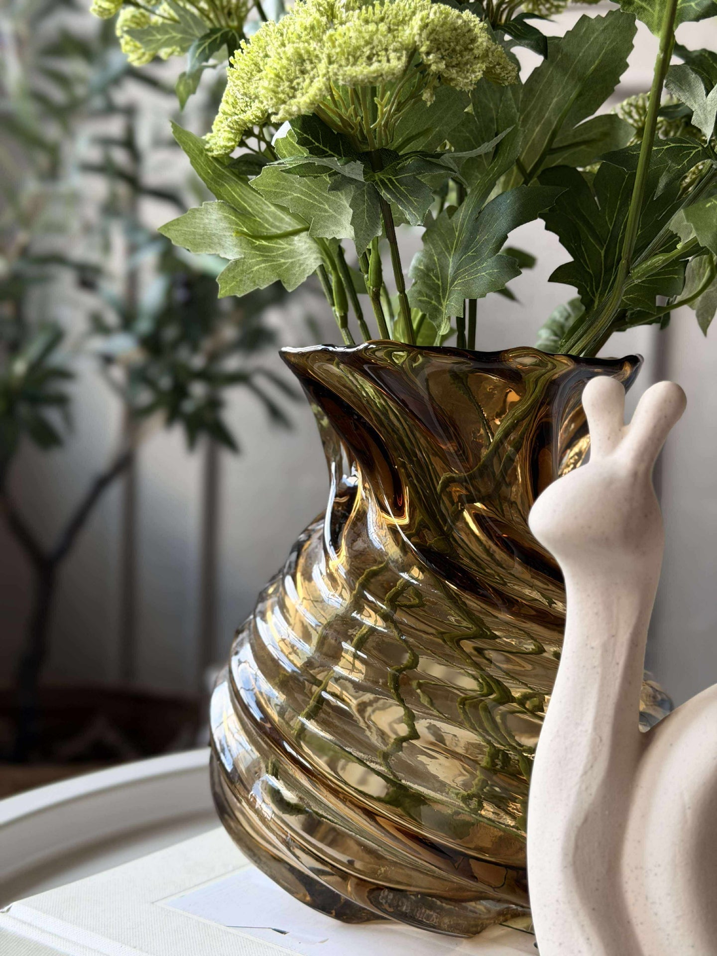 Vase - mundgeblasenes Glas