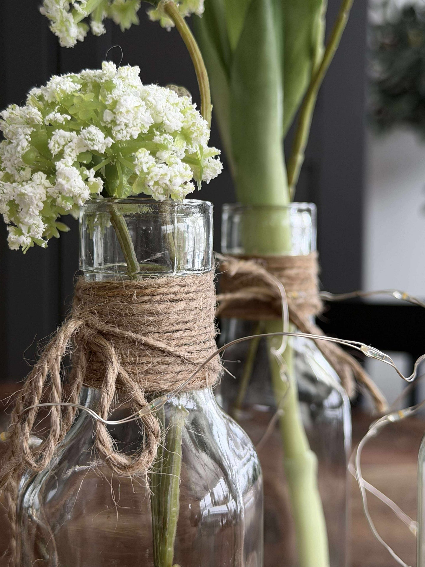 Flasche med Schnur 16cm
