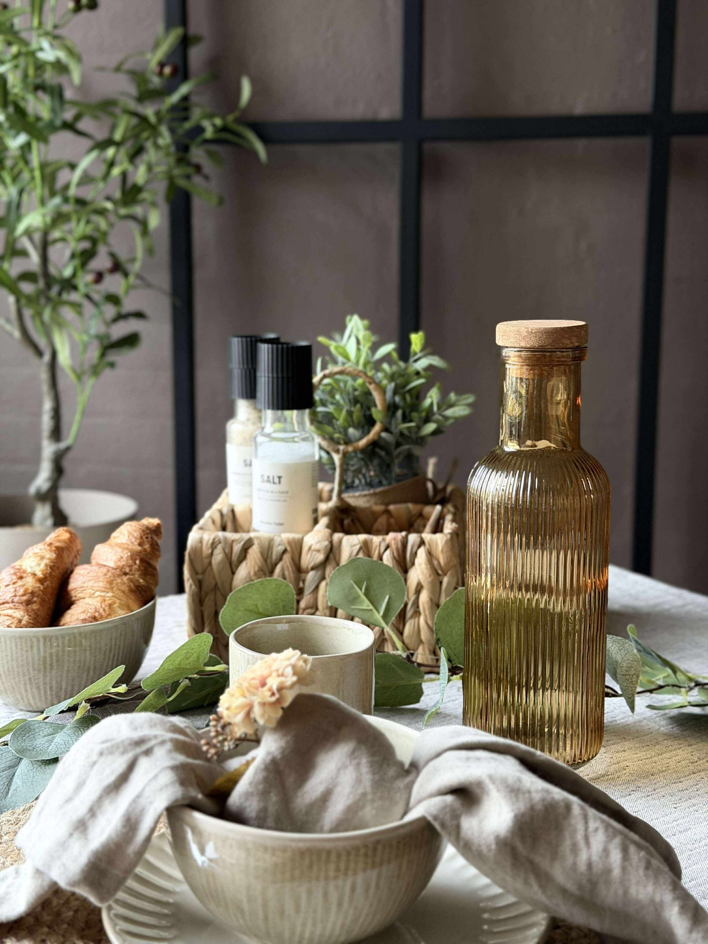 Wasserflasche mit Korkverschluss – Golden 1 l