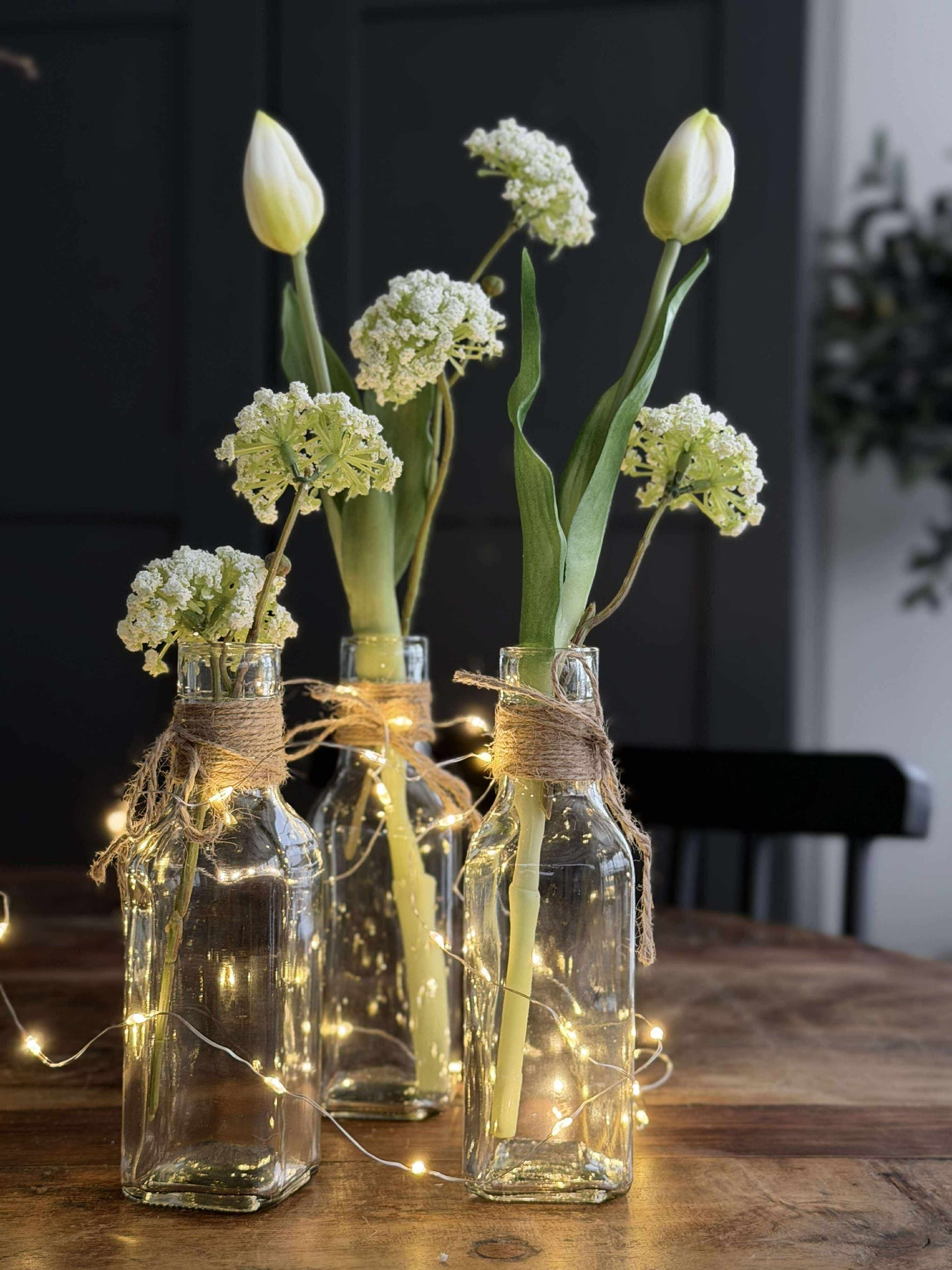 Flasche med Schnur 16cm