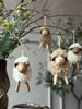 Schaf Fluffy Buche/Natur 8 cm