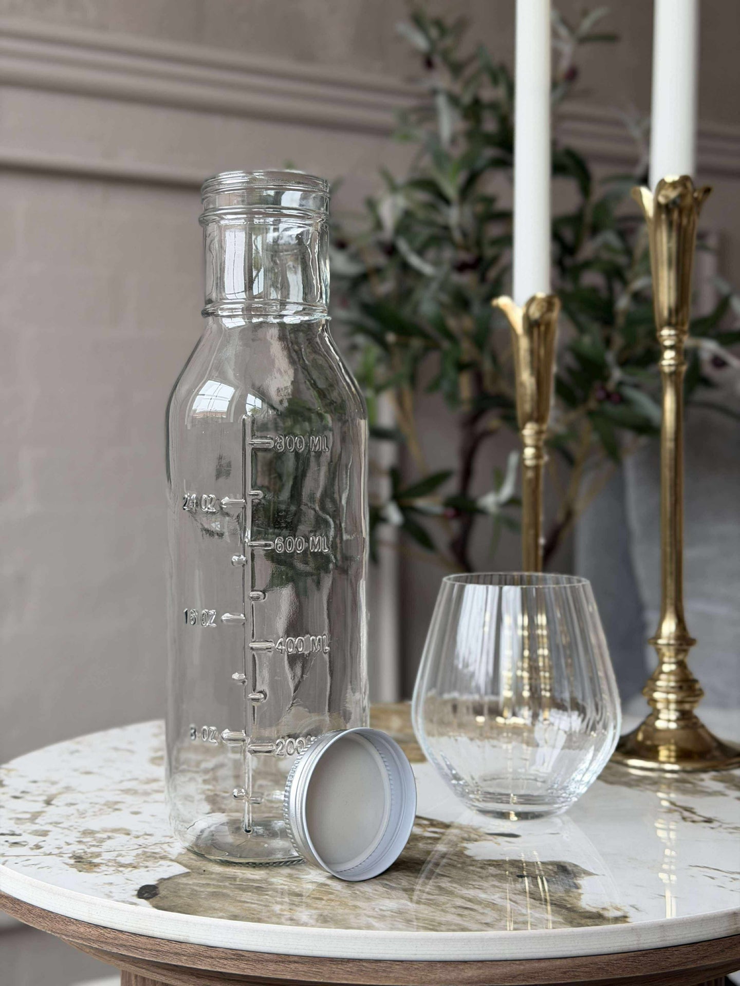 Glasflasche mit Messskala - 1000 ml