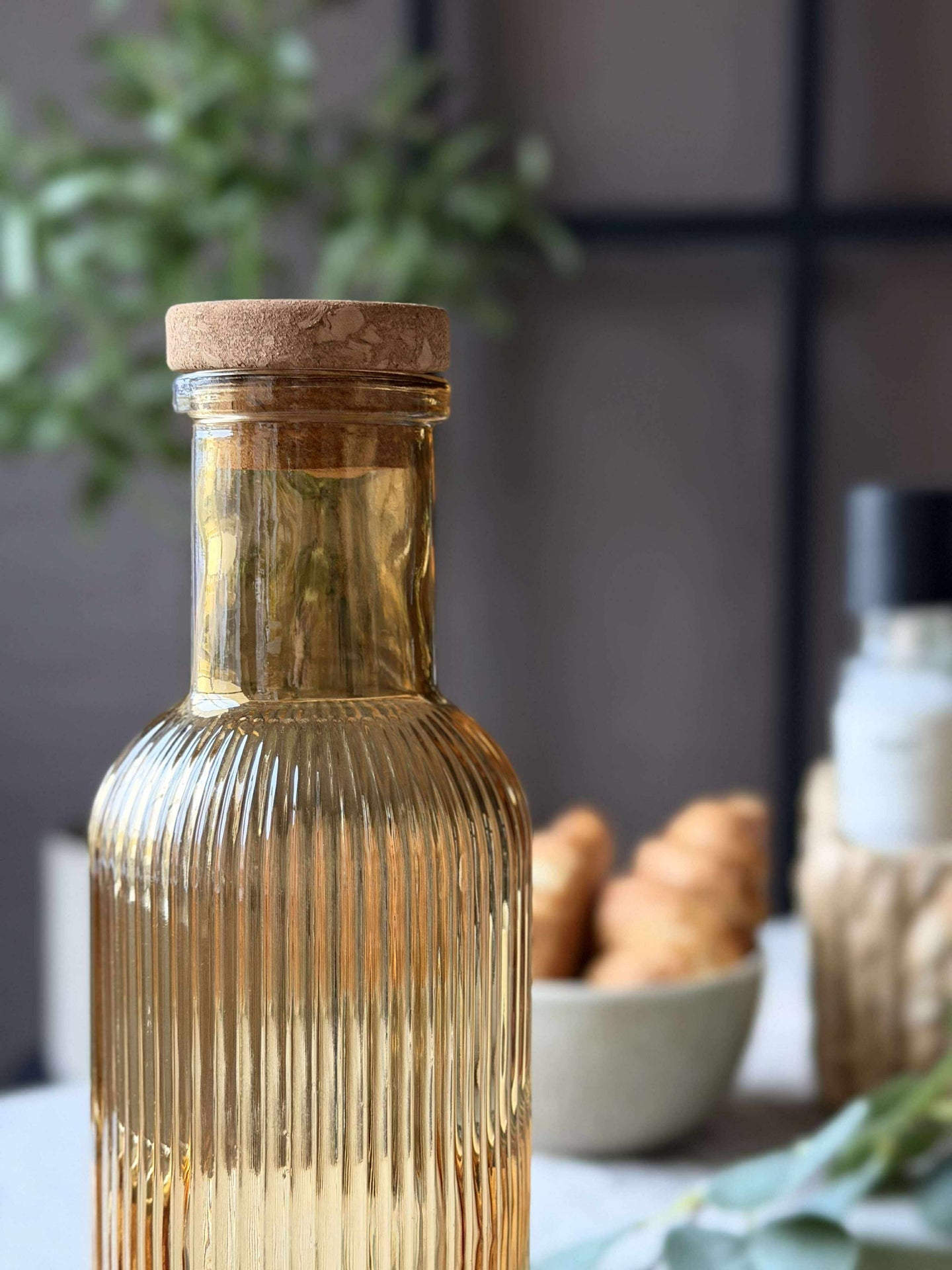 Wasserflasche mit Korkverschluss – Golden 1 l