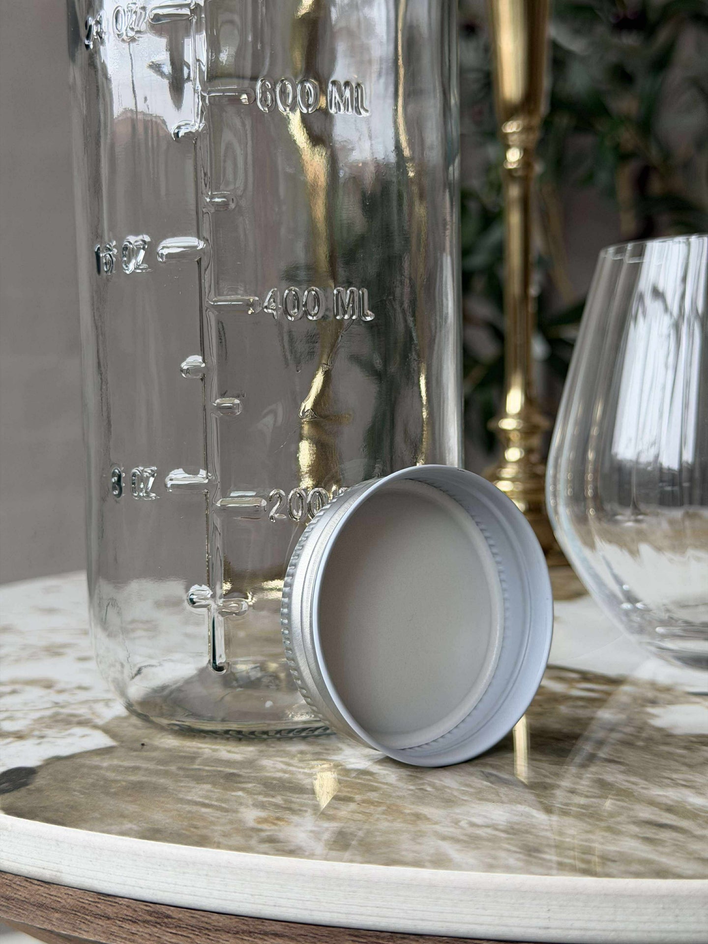 Glasflasche mit Messskala - 1000 ml