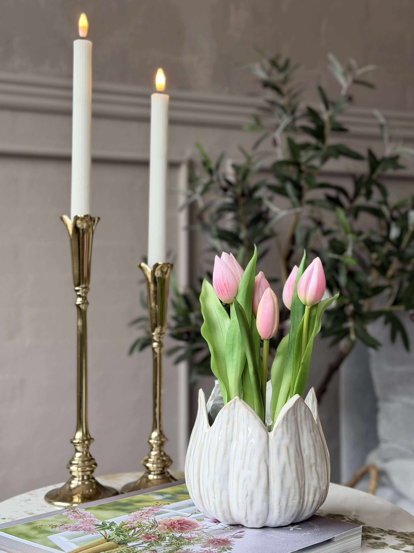 Tulpe im Topf - Rosa