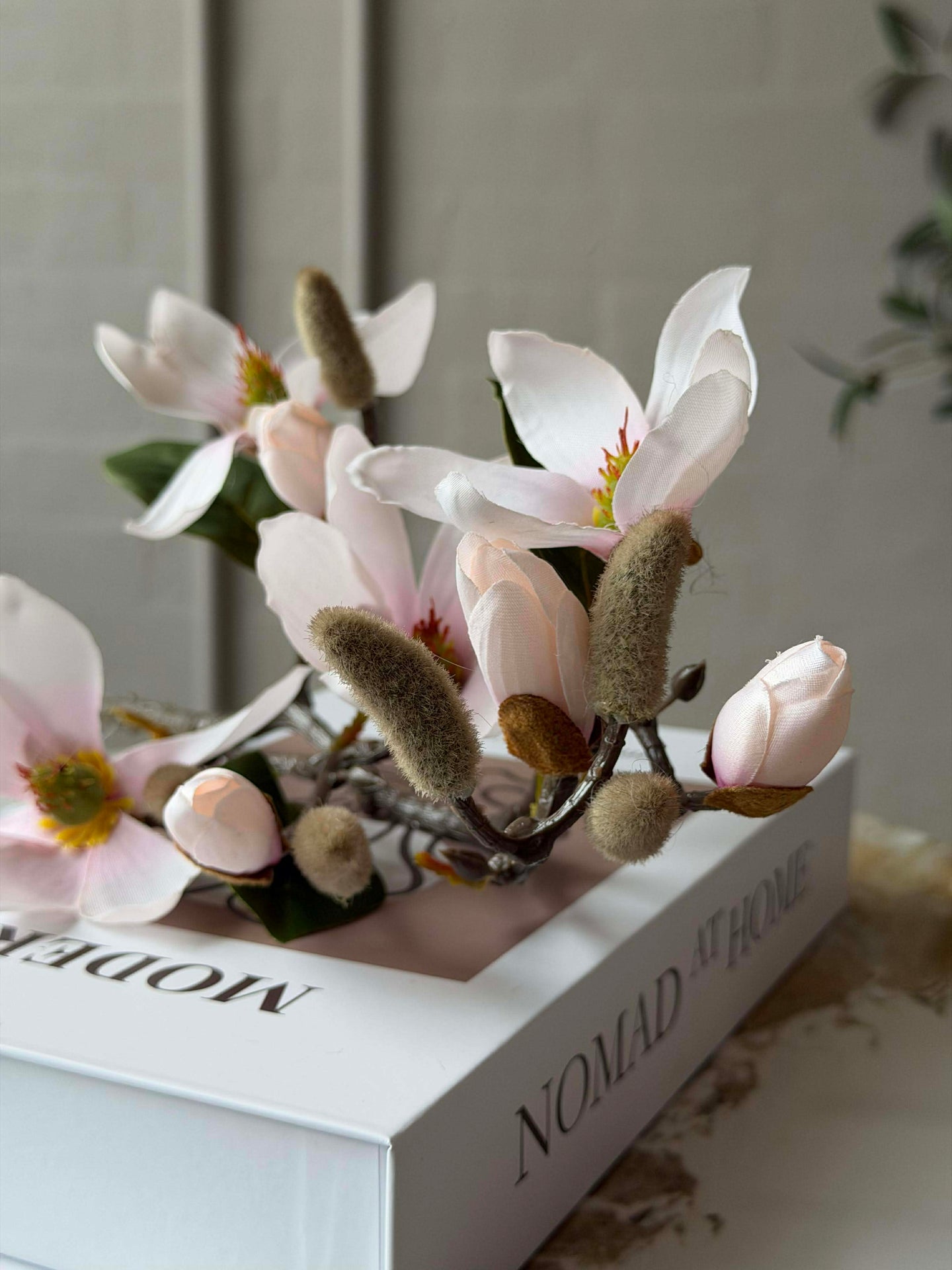 Magnolienzweig - Pink 52cm