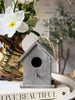 Vogelhaus aus Holz - Grau