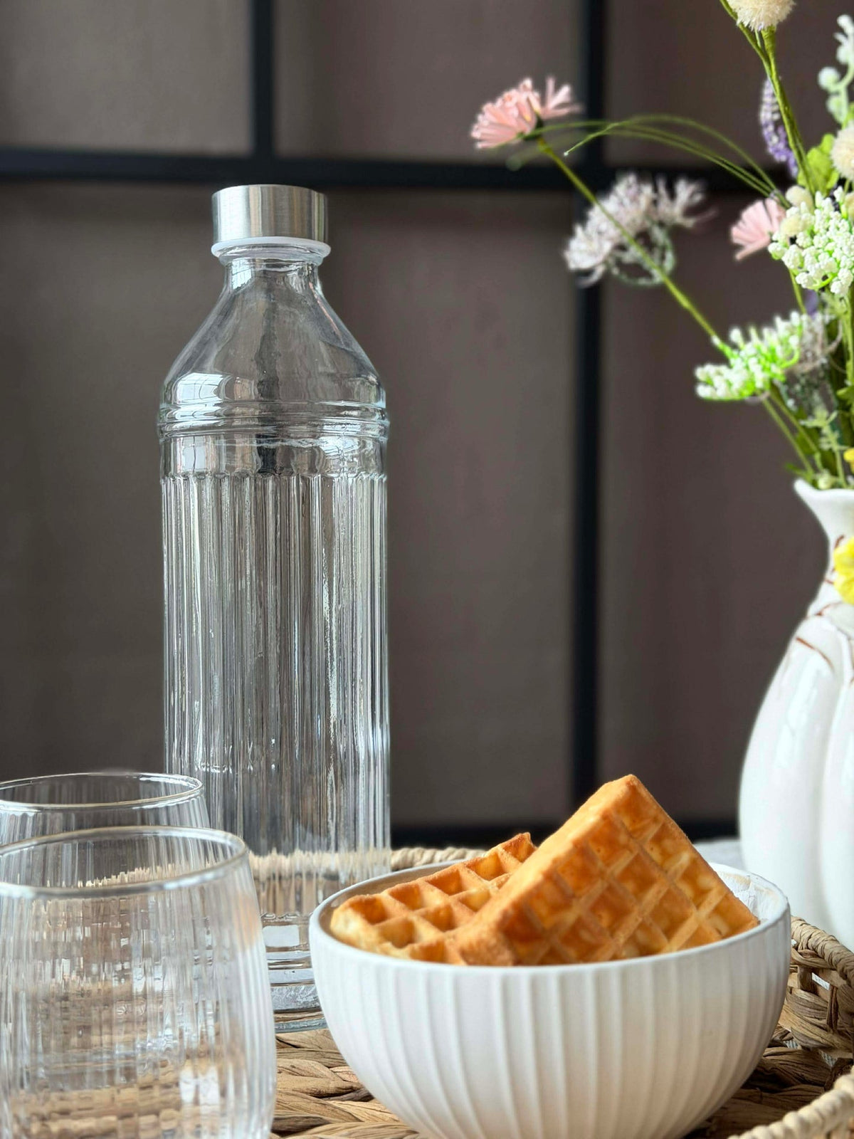 Wasserflasche mit Metallverschluss - 1000 ml.