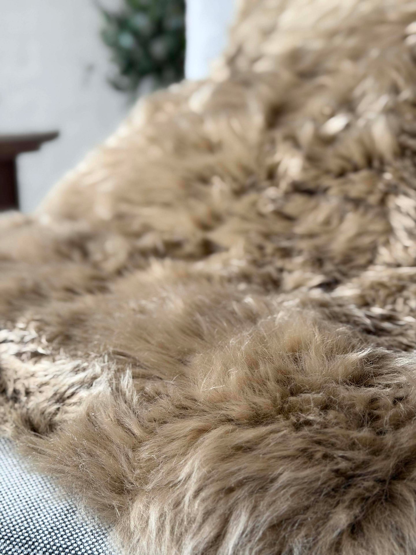 Lammfell Taupe - 85x55 cm