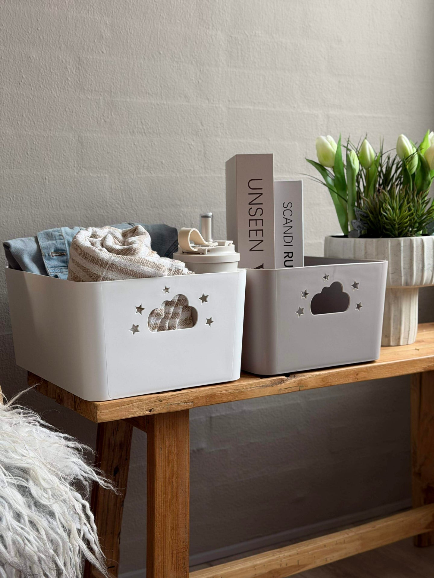 Aufbewahrungsbox Cloud 34x25cm - Verschiedene Farben