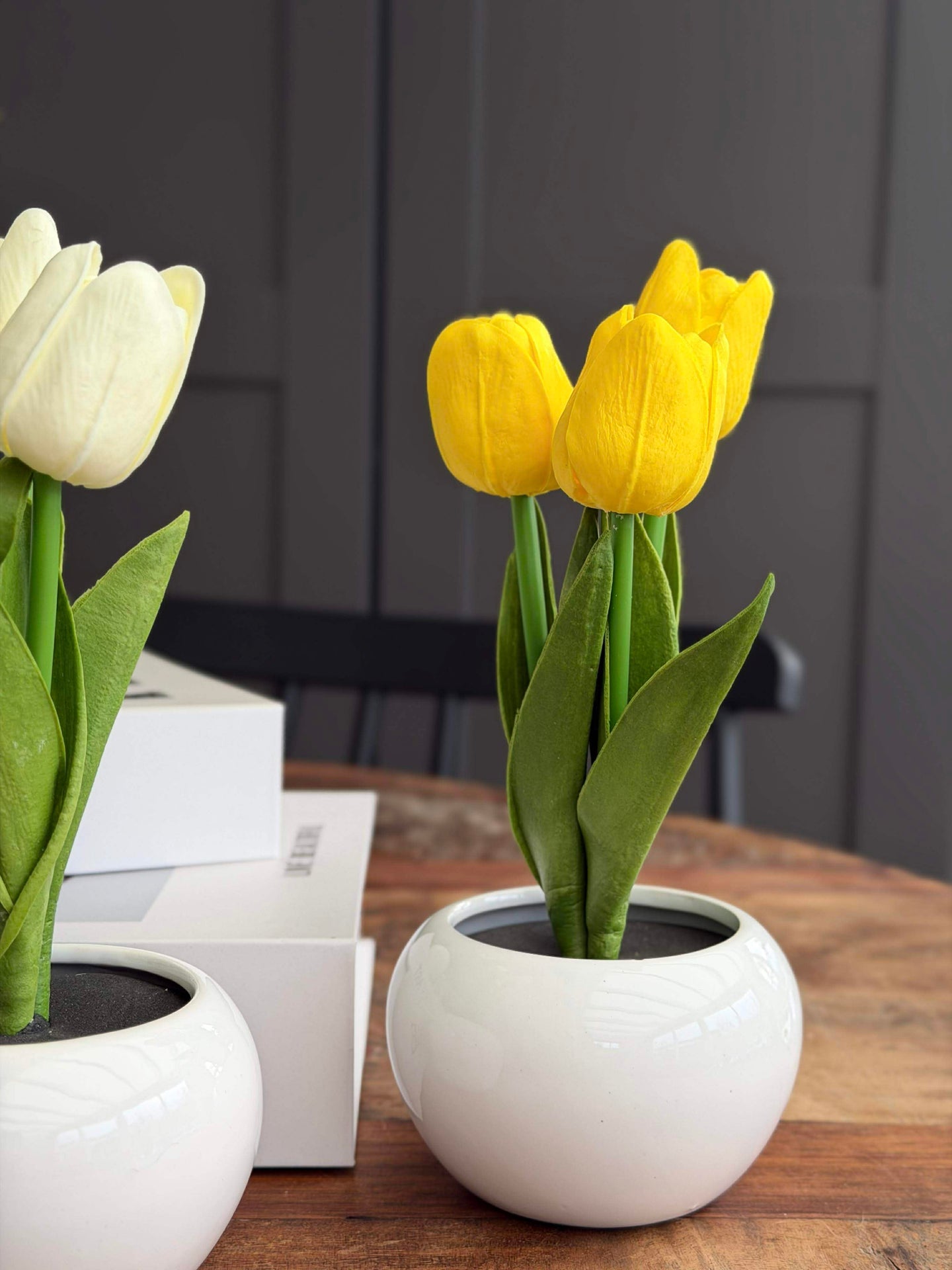 Tulpen mit Licht - Gelb