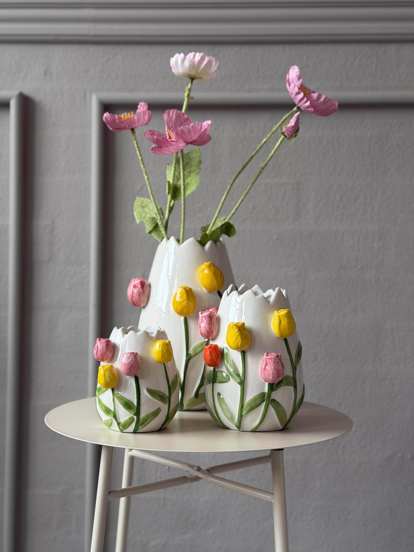 Vase mit Tulpen - Verschiedene Größen