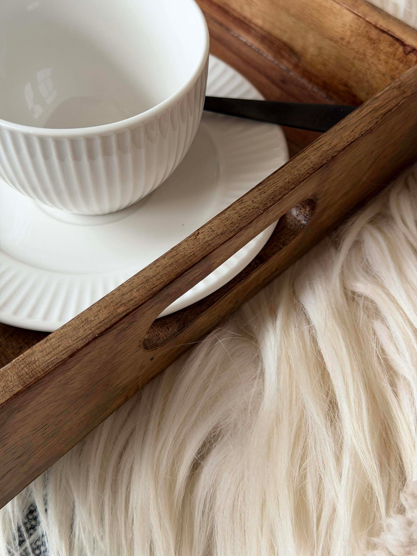 Tablett Mangoholz - Set mit 2 Stk.