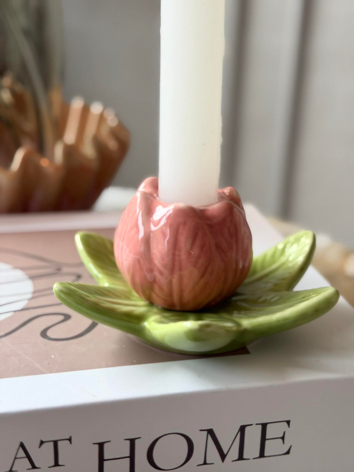Kerzenhalter Tulpe - Rosa