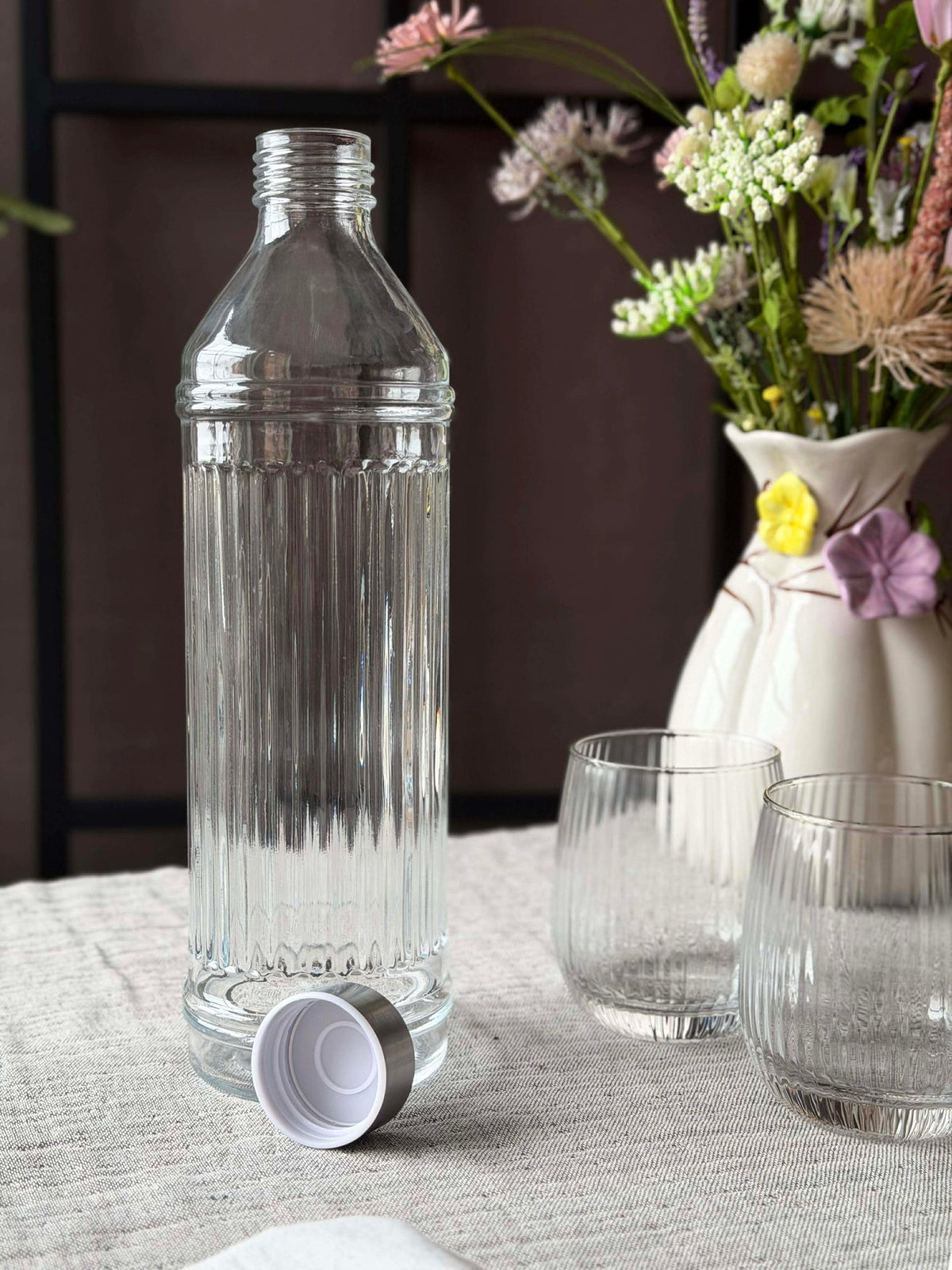 Wasserflasche mit Metallverschluss - 1000 ml.