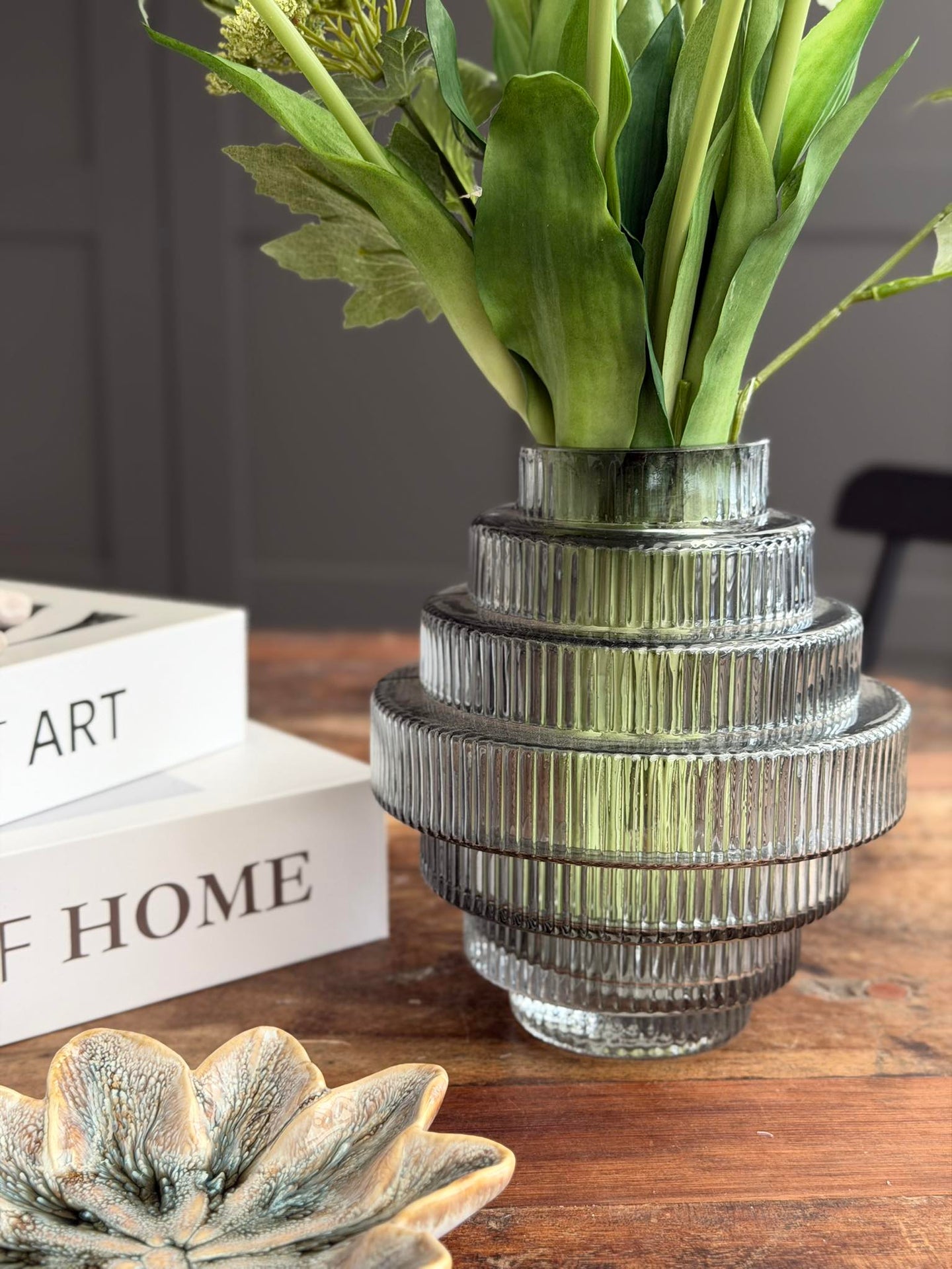 Vase Tornado Grau - Verschiedene Größen