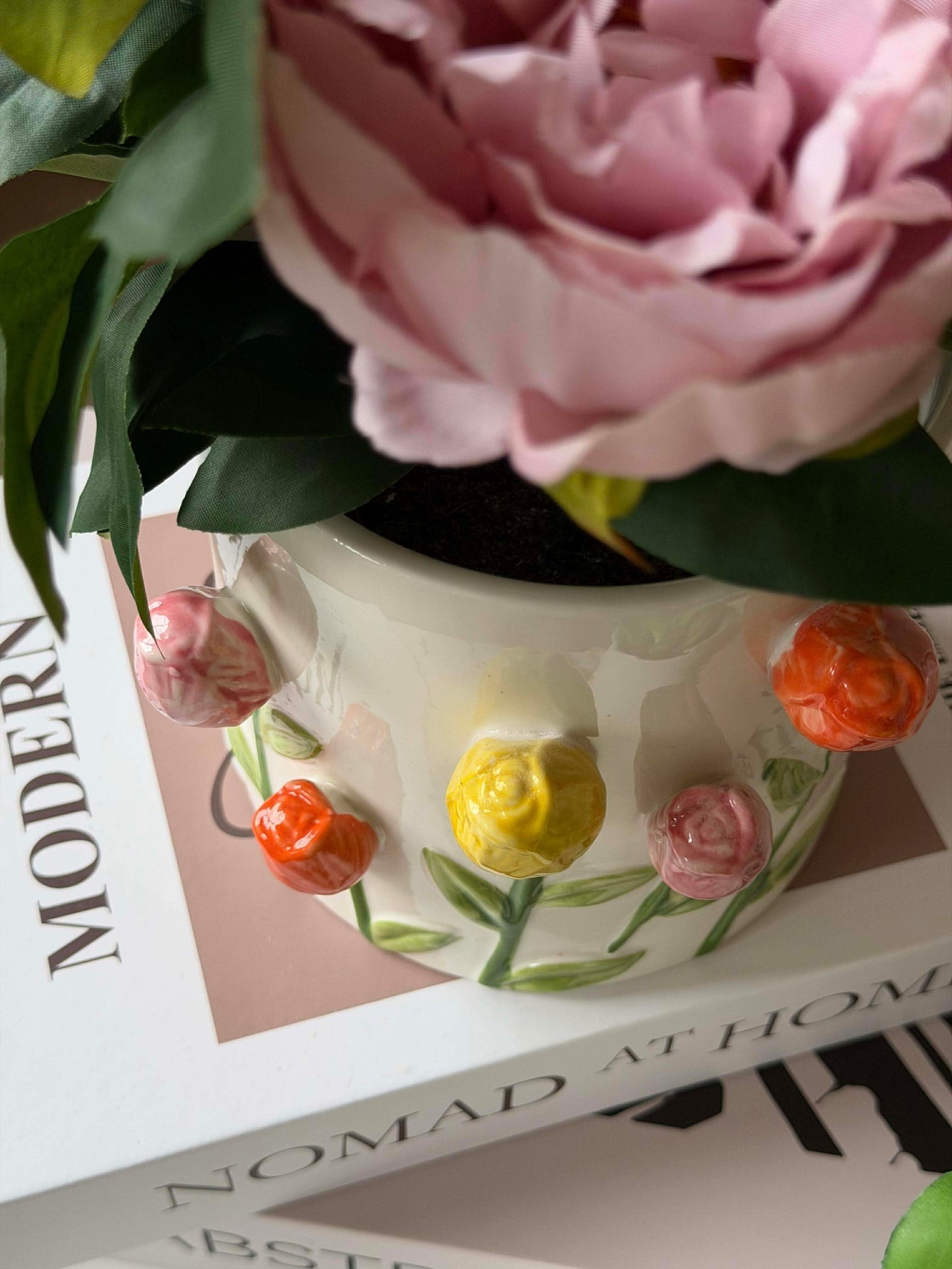 Übertopf mit Tulpen - mehrere Größen