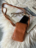 Handytasche Misse - Cognac / Gold