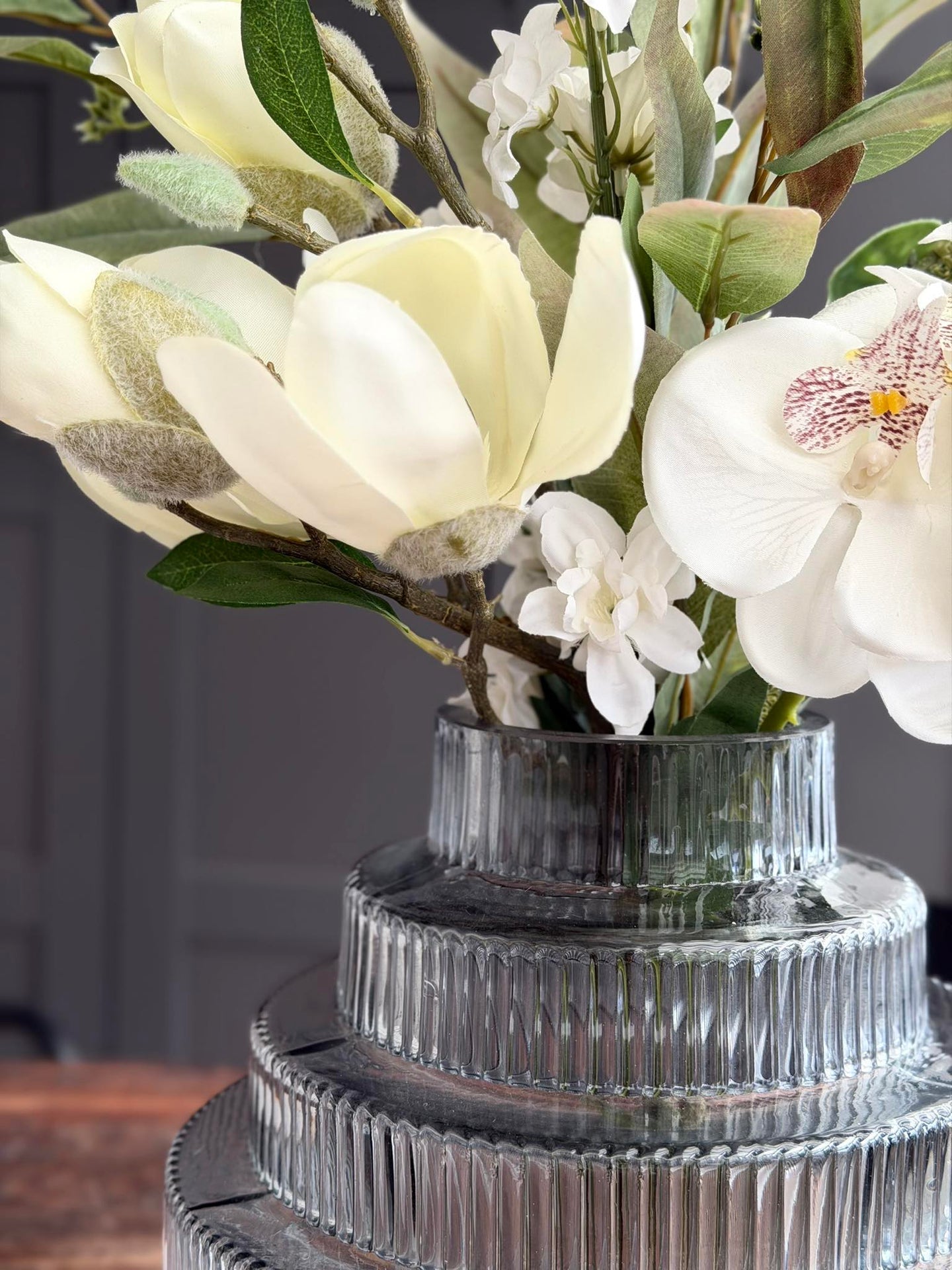 Vase Tornado Grau - Verschiedene Größen