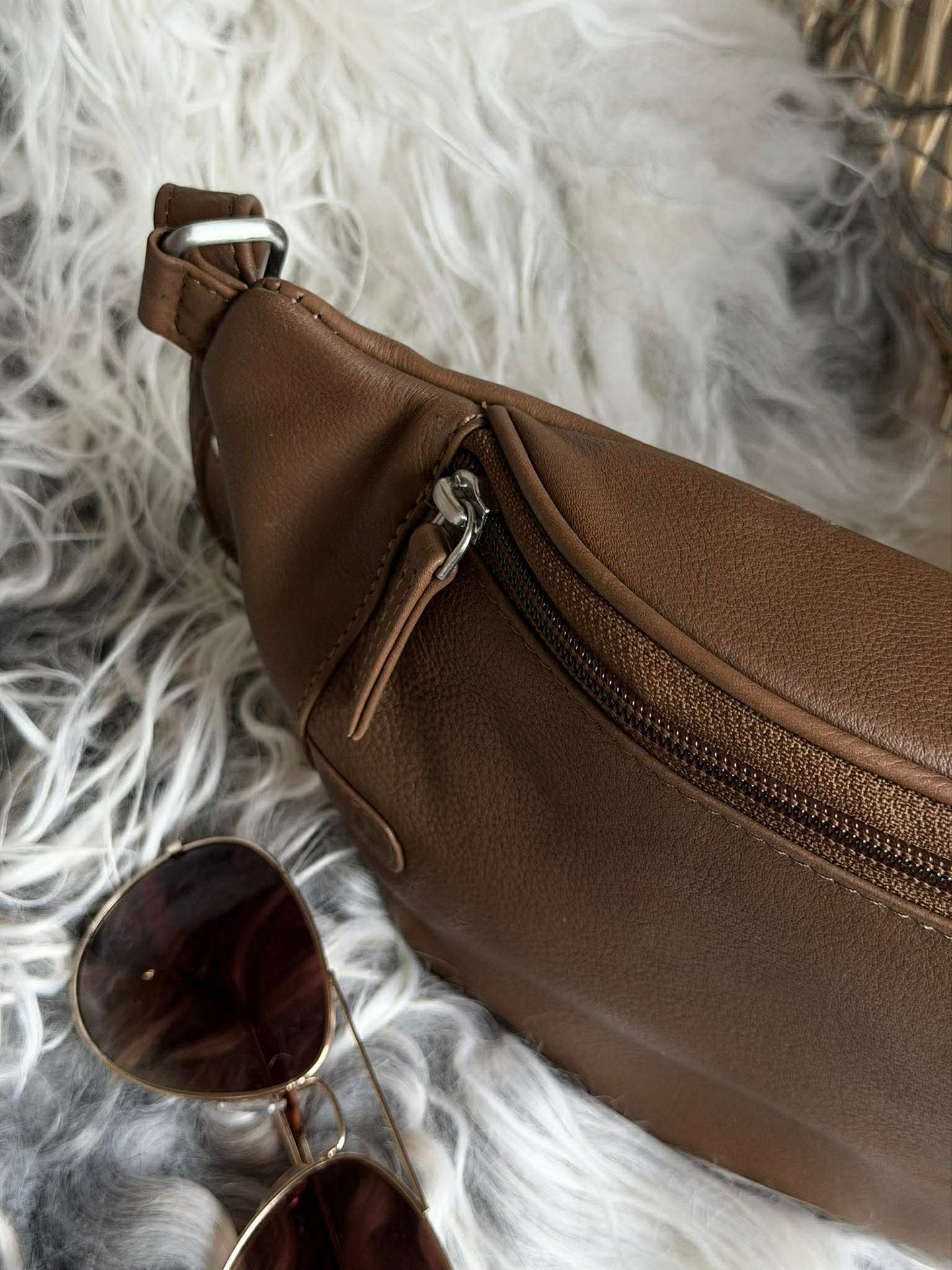 Bumbag Misse - Coffee / Silber