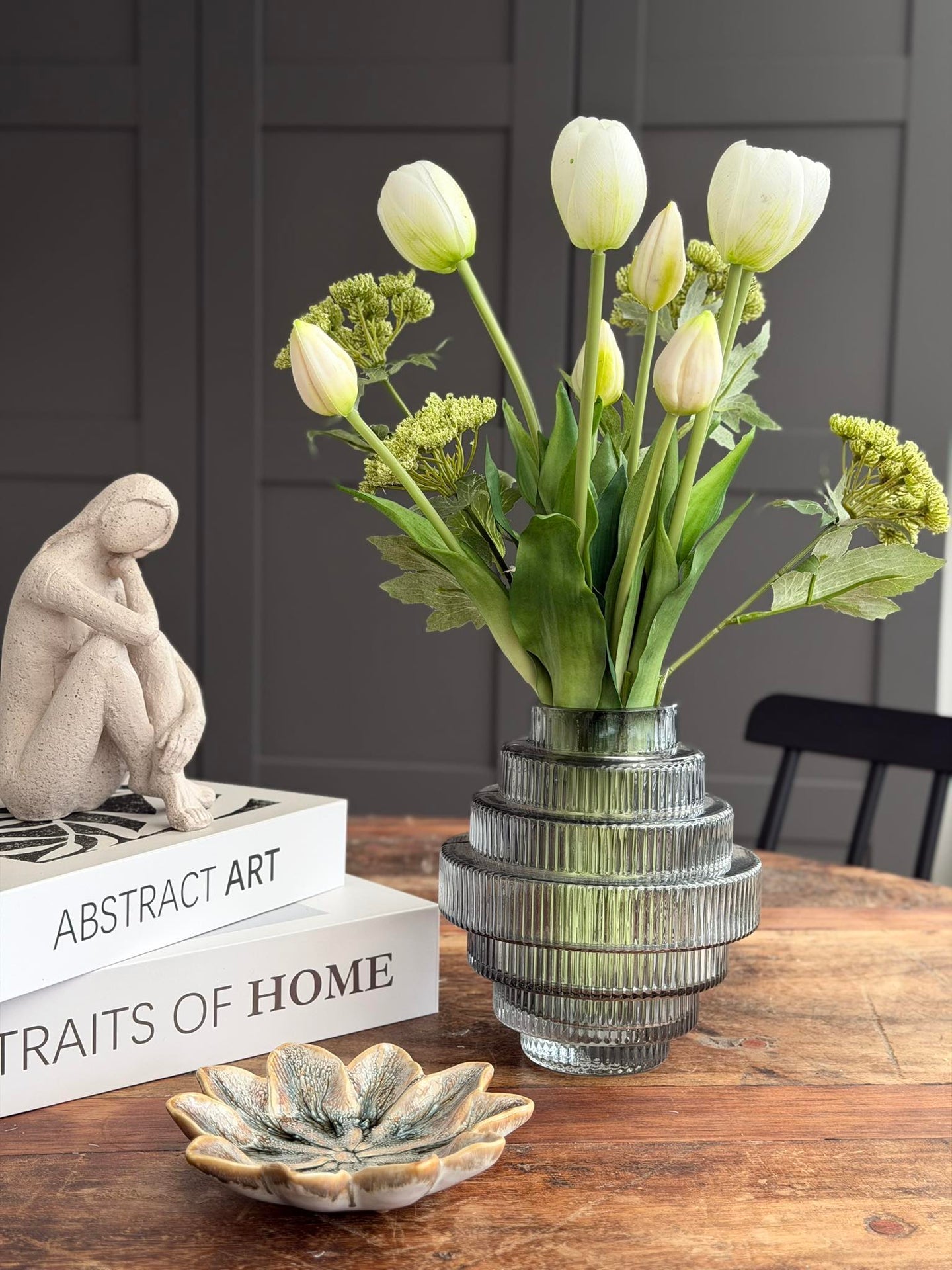 Vase Tornado Grau - Verschiedene Größen