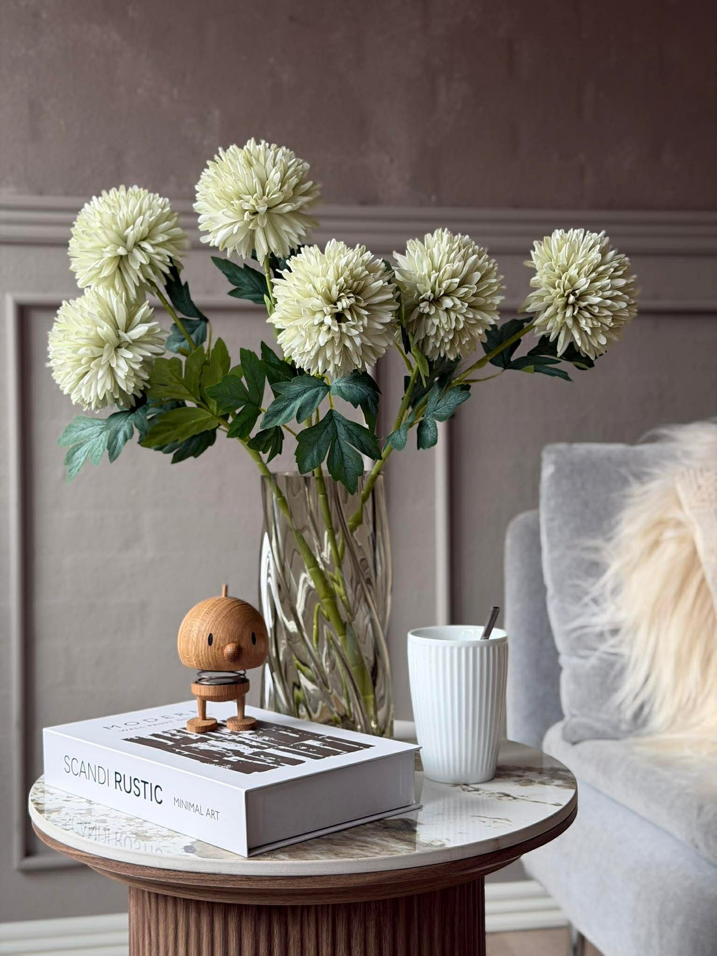 Blumenstiel 53 cm - Weiß