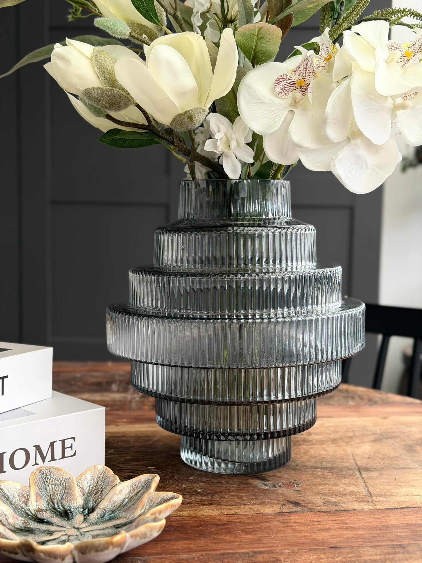 Vase Tornado Grau - Verschiedene Größen