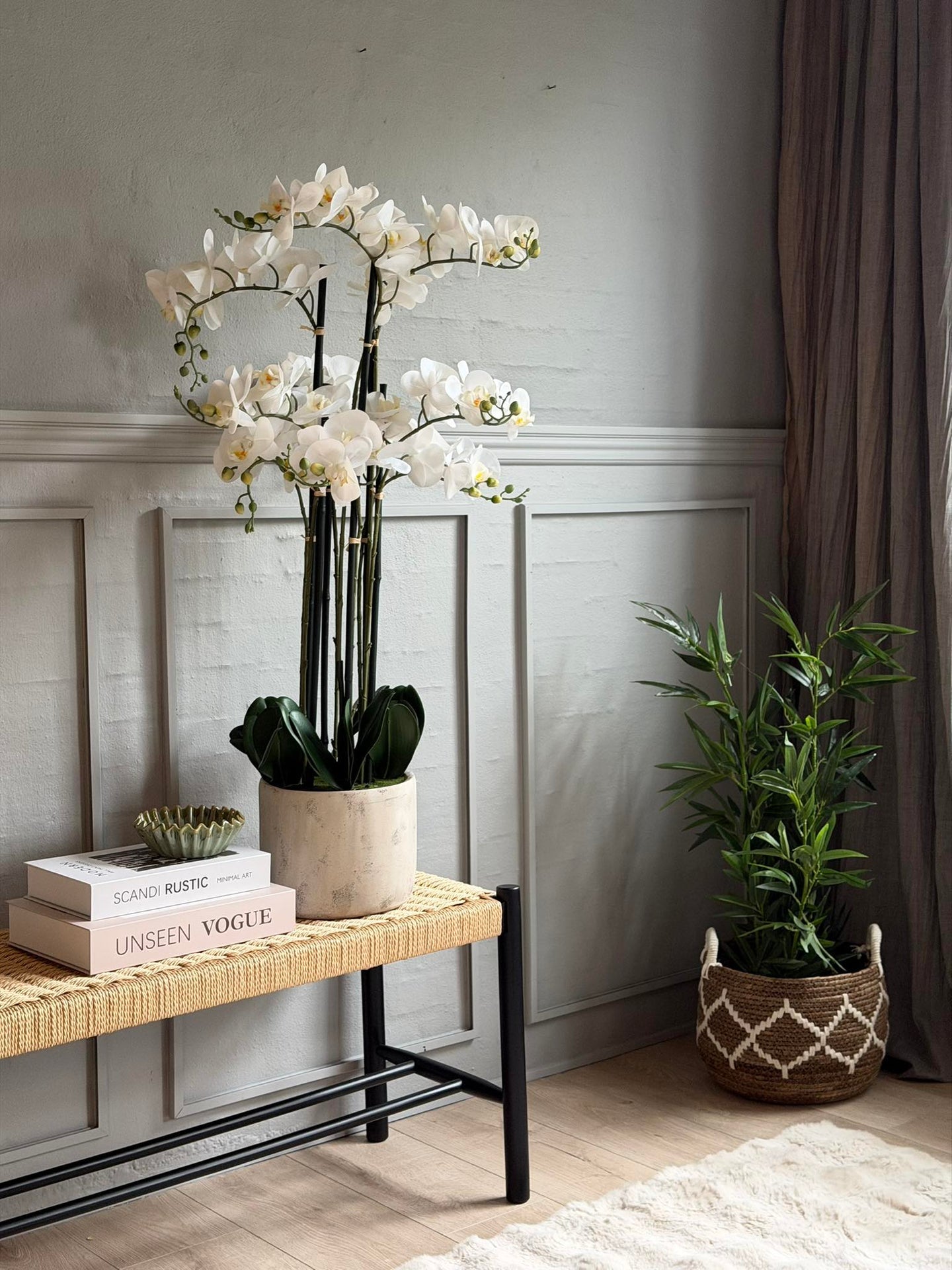 Orchidee im Topf 105 cm - Weiß