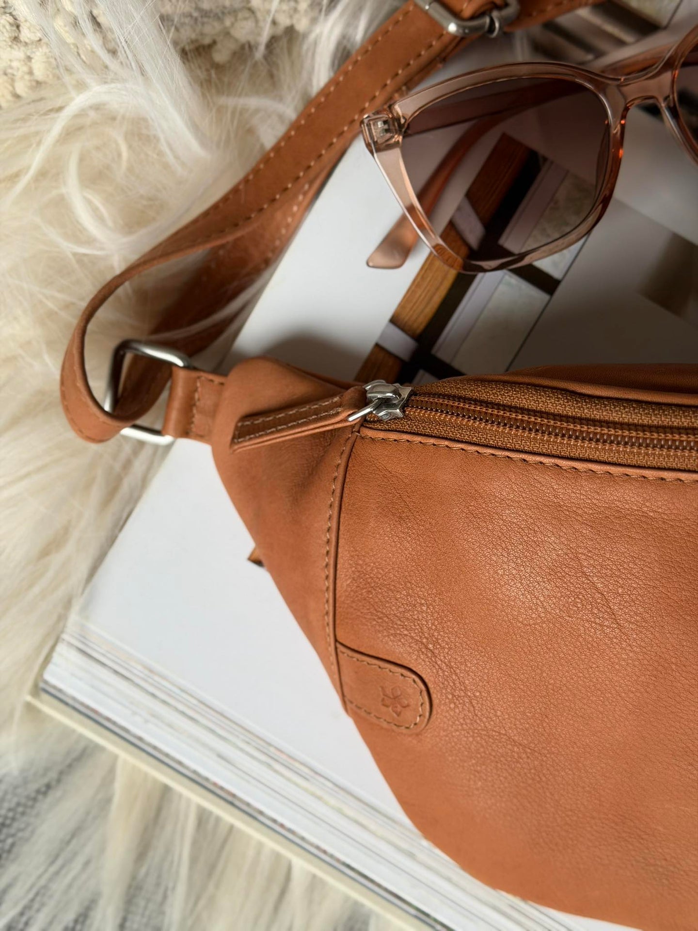 Bumbag Misse - Cognac / Silber