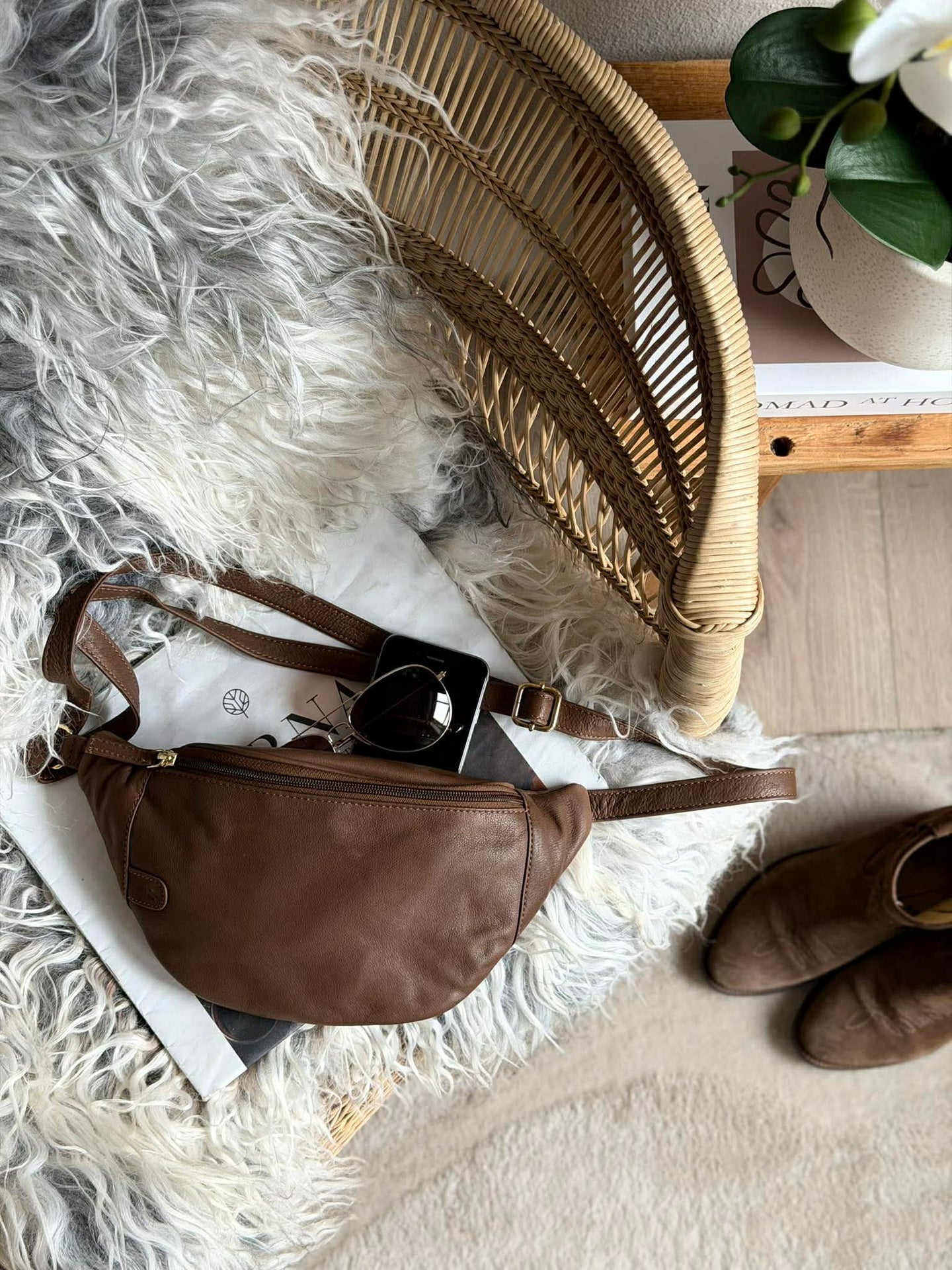 Bumbag Misse - Coffee / Silber