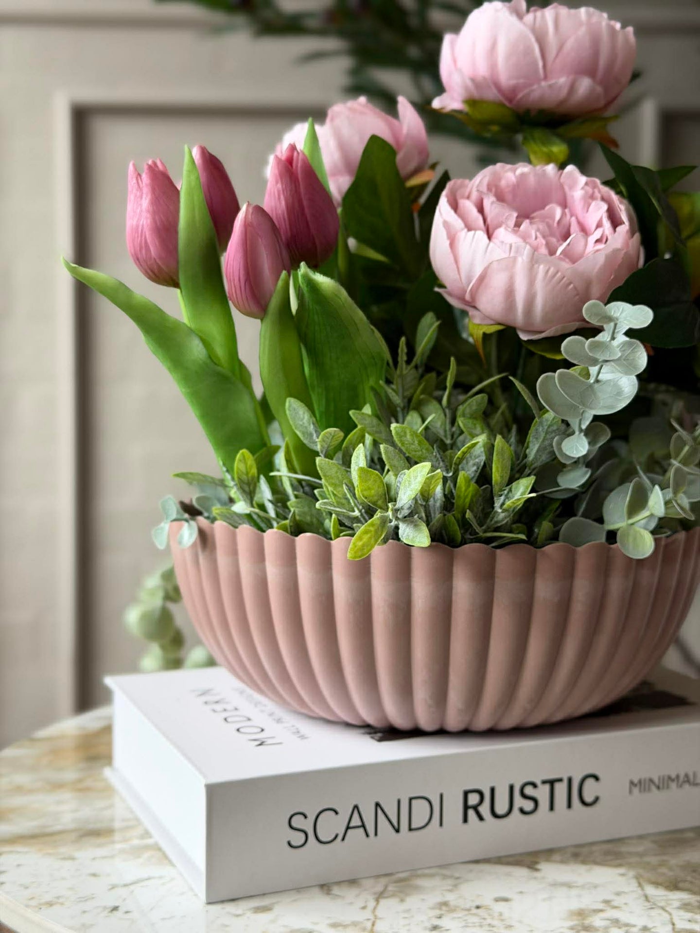 Bowl im Beton-Look - Rosa