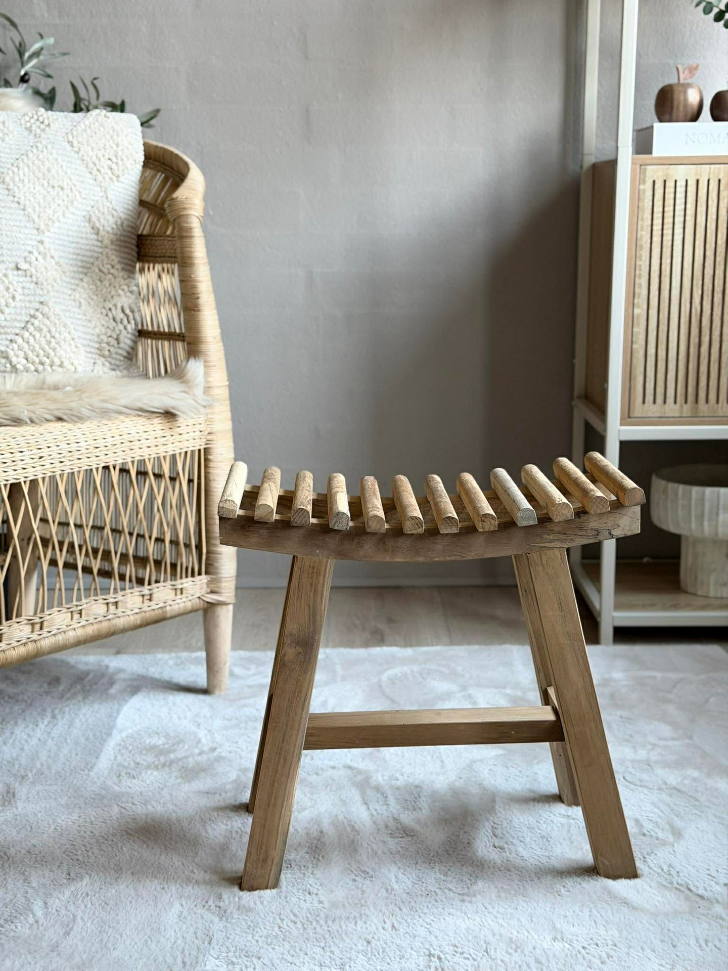 Teak-Hocker