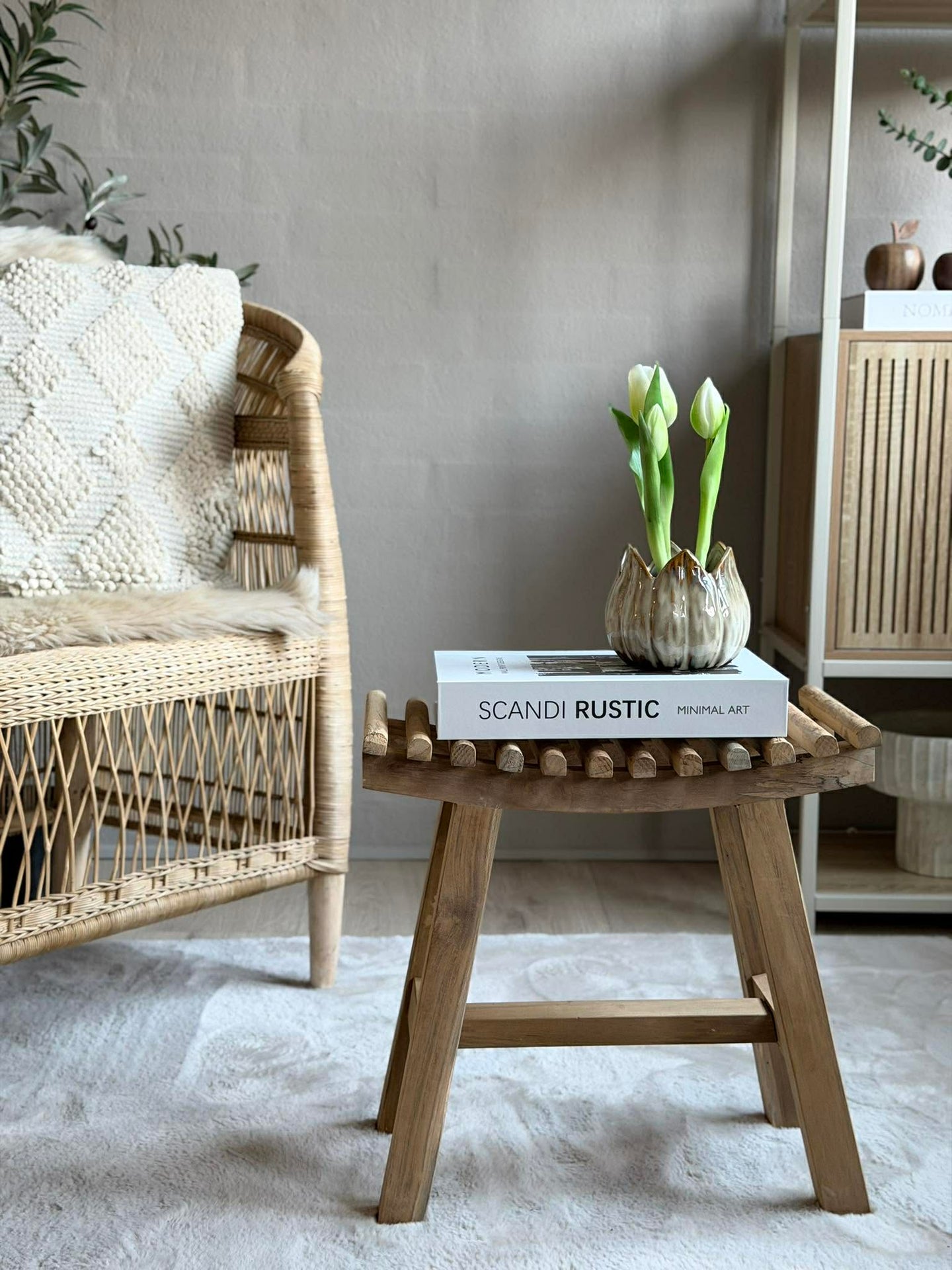 Teak-Hocker