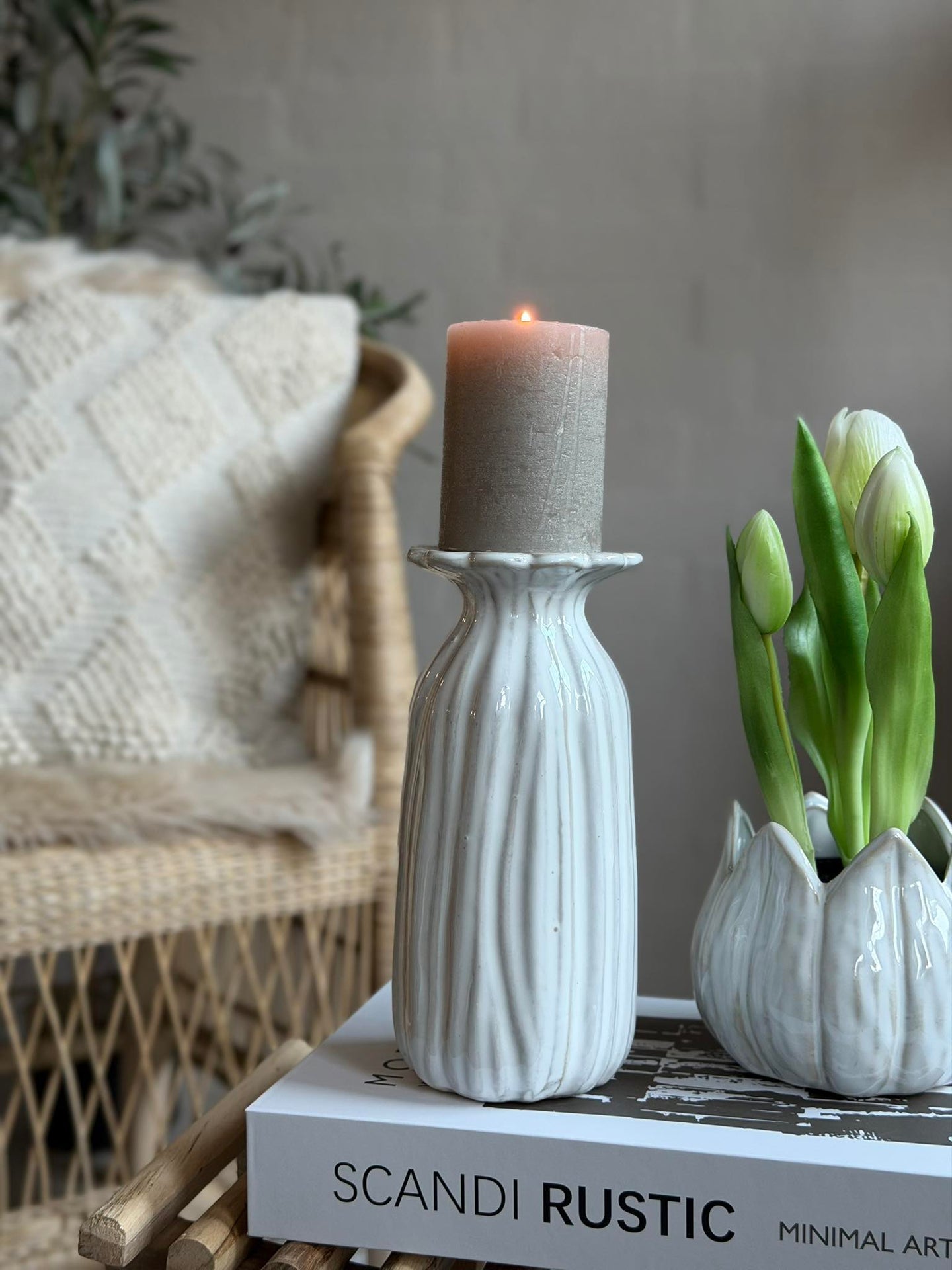 Vase flower - Weiß
