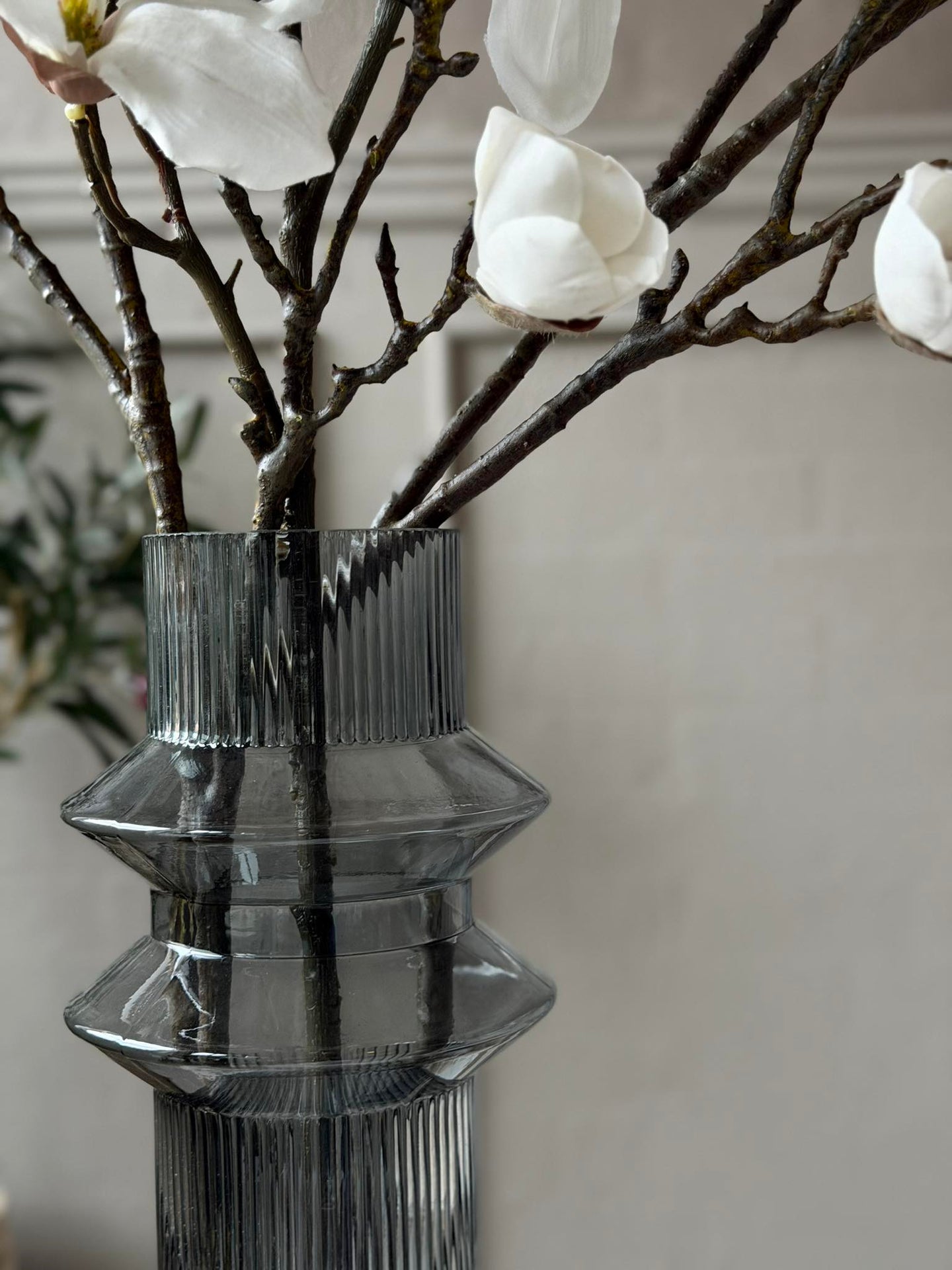 Vase Curv grau